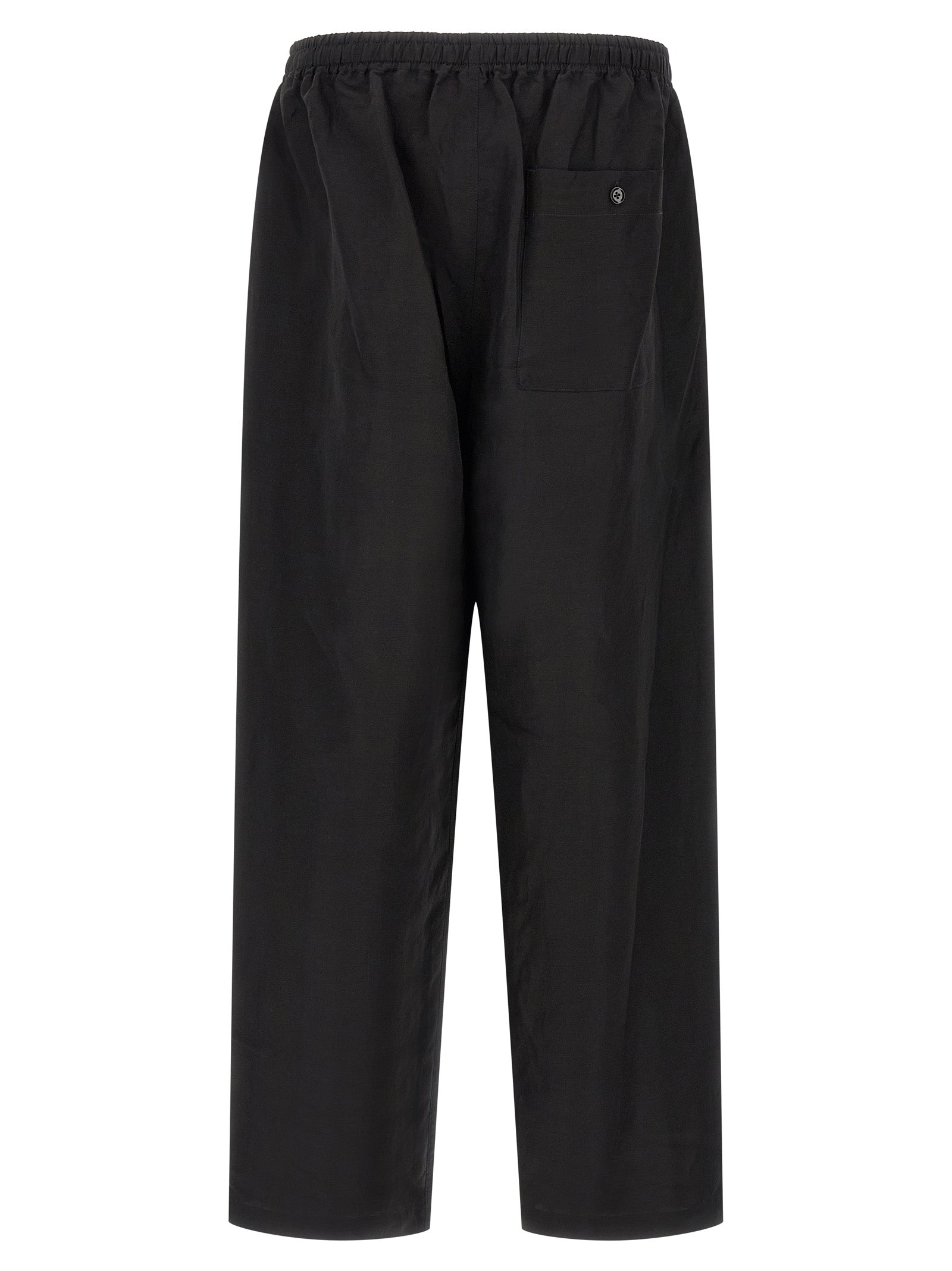 Lemaire Black Linen Casual Pants