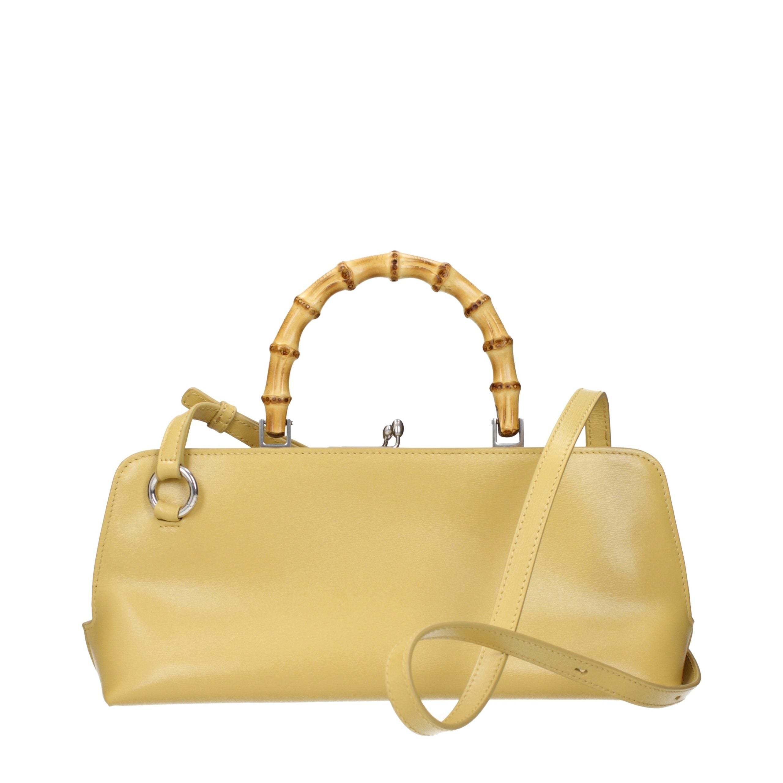 Elevate your style with the Jil Sander Yellow Leather Crossbody Bag, a symbol of exquisite craftsmanship and timeless elegance, perfect for the discerning individual.
