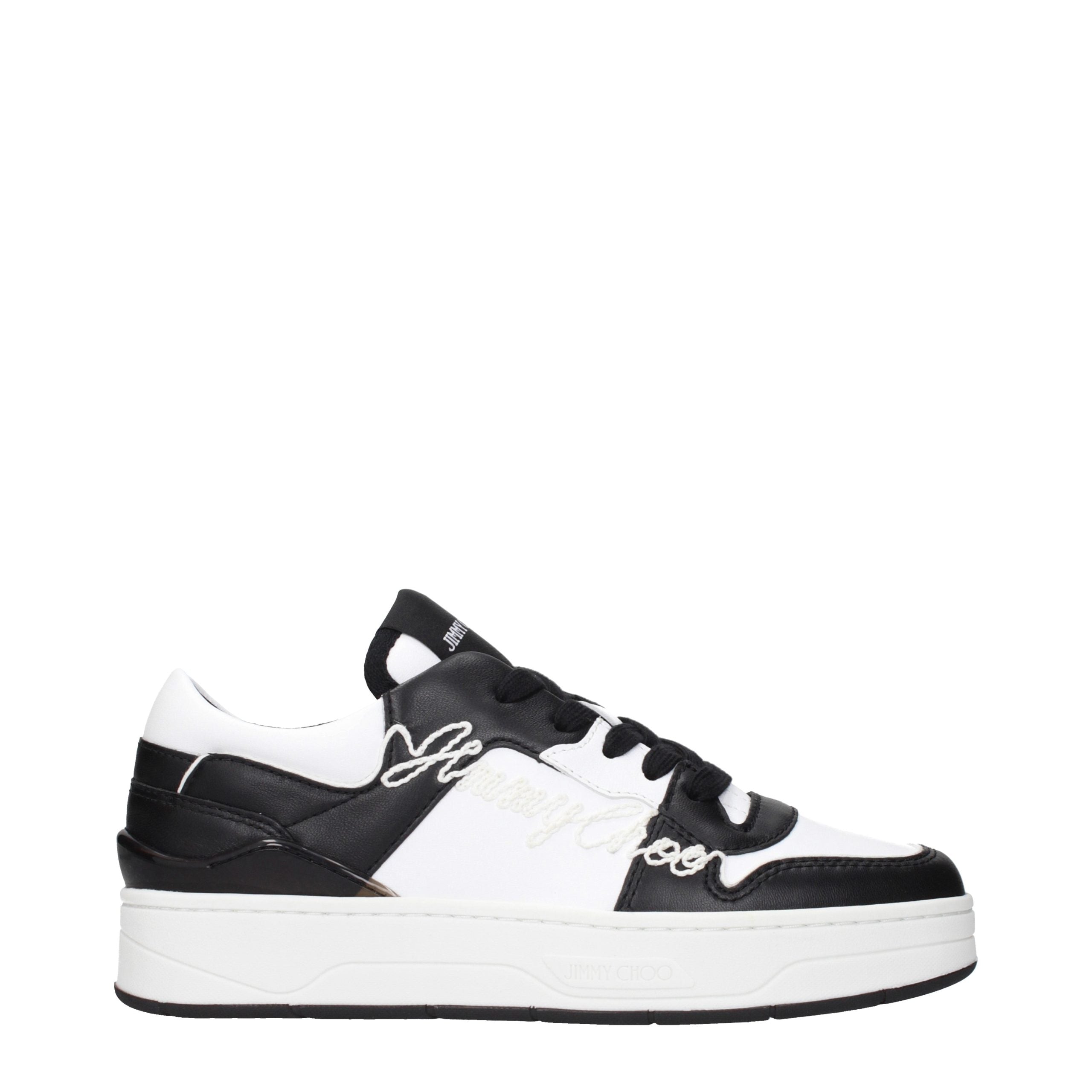 Elevate your style with Jimmy Choo Black Leather Low Top Sneakers, where exquisite craftsmanship meets luxurious comfort, perfect for the discerning individual.