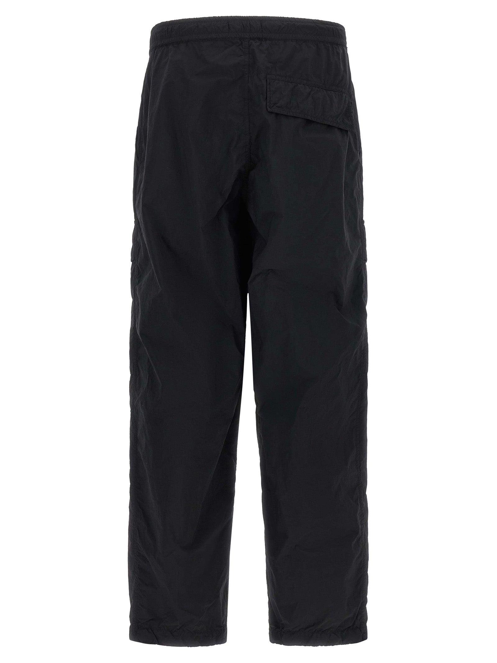 Stone Island Black Polyamide Cargo Pants