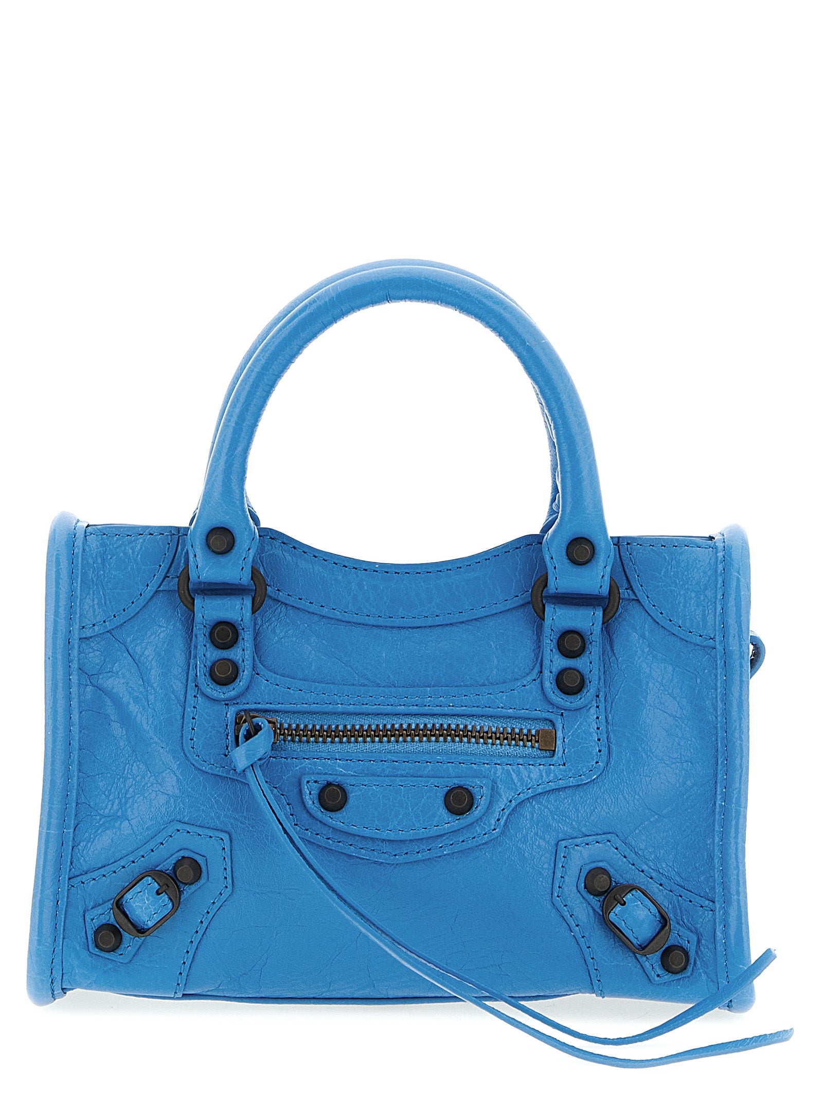 Balenciaga Blue Lamb Leather Handbag - Timeless Luxury Redefined