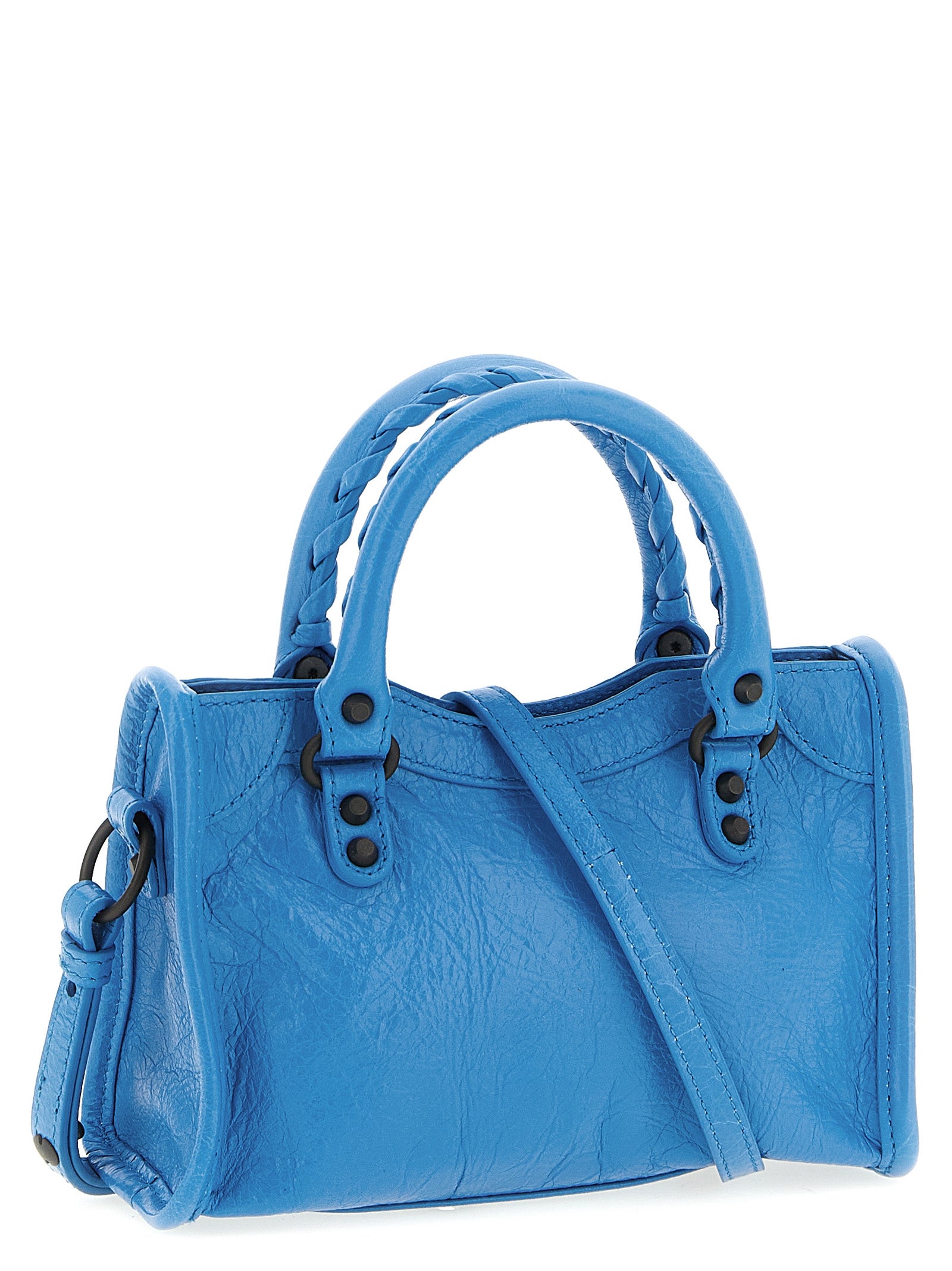 Balenciaga Blue Lamb Leather Handbag - Exquisite Luxury Accessory