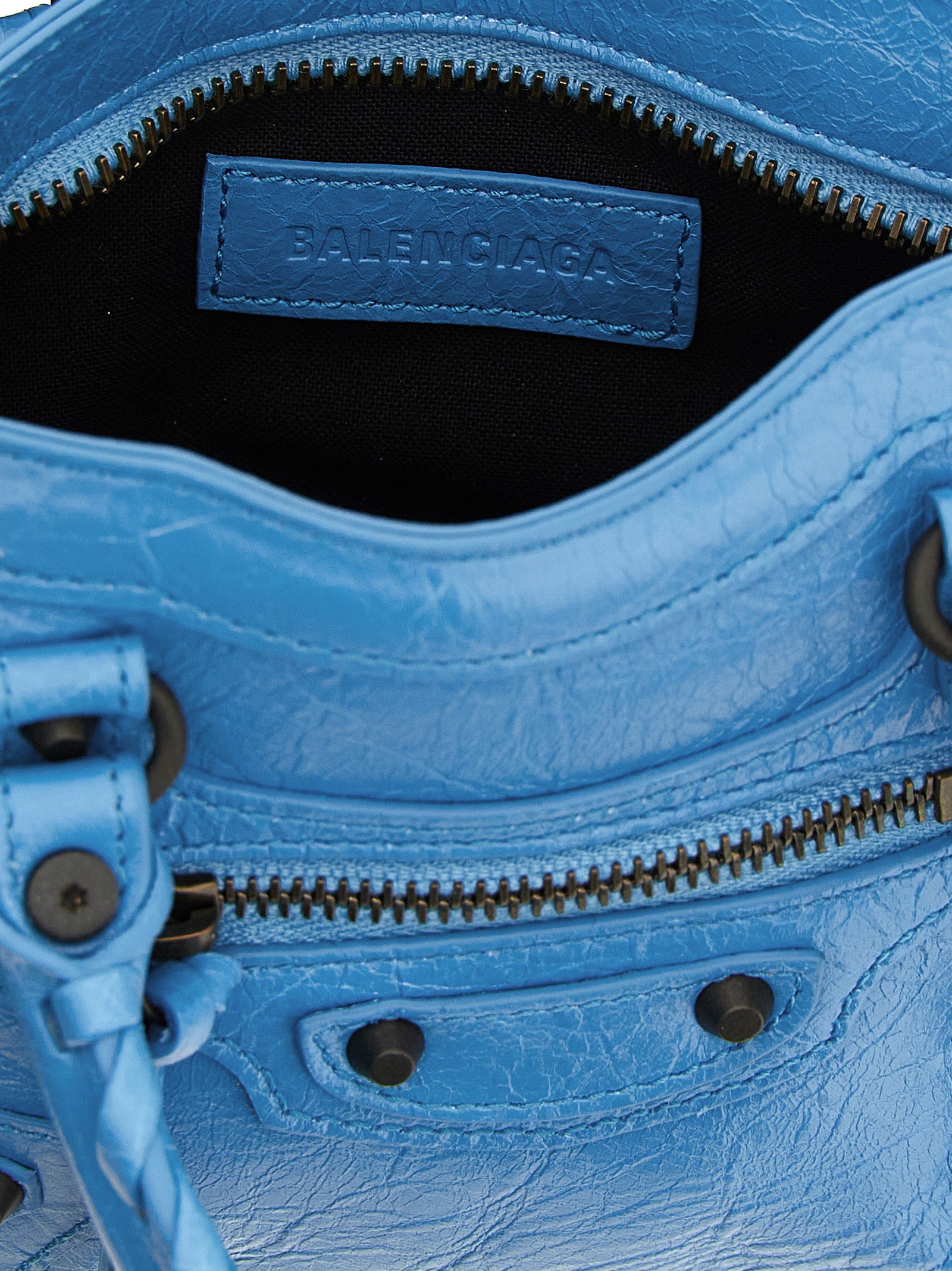 Balenciaga Blue Lamb Leather Handbag - Luxury Redefined