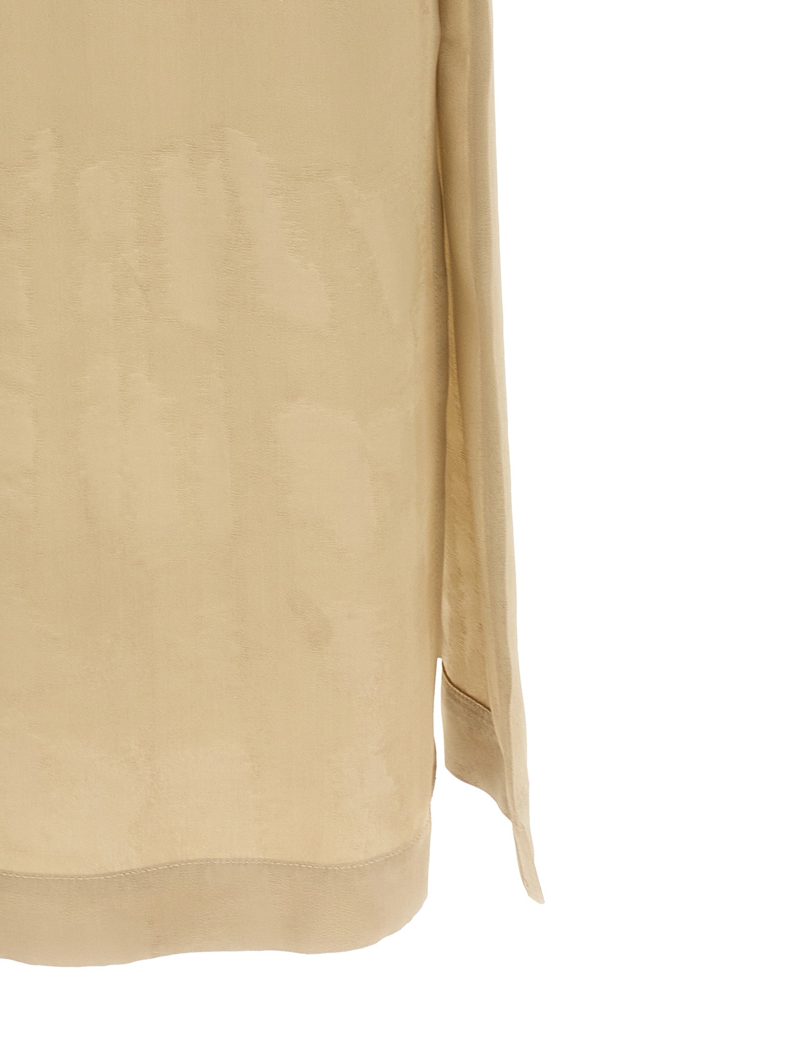 Peserico Beige Viscose Midi Dress - Timeless Elegance Redefined