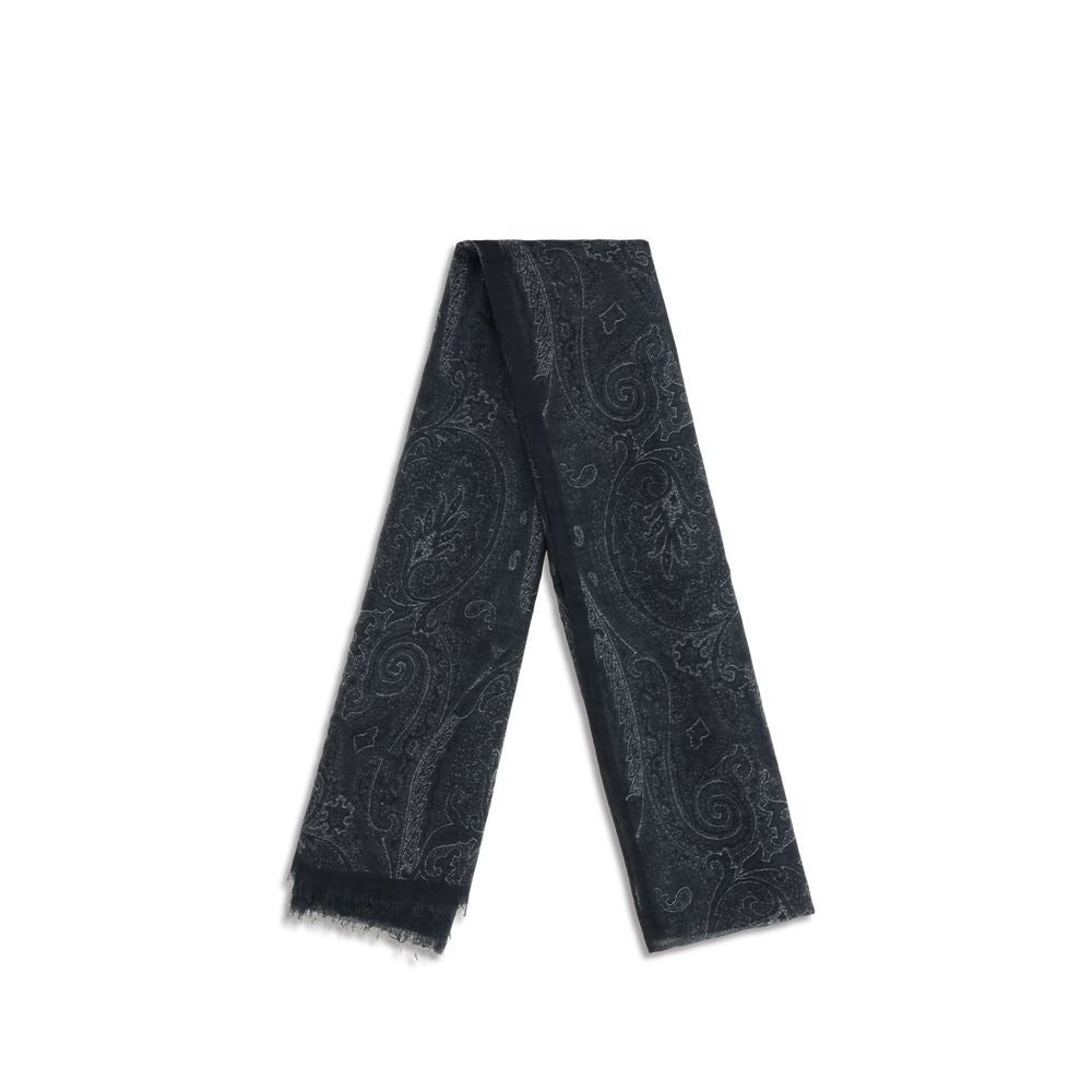 Etro Black Modal Scarf - Timeless Luxury Accessory for All