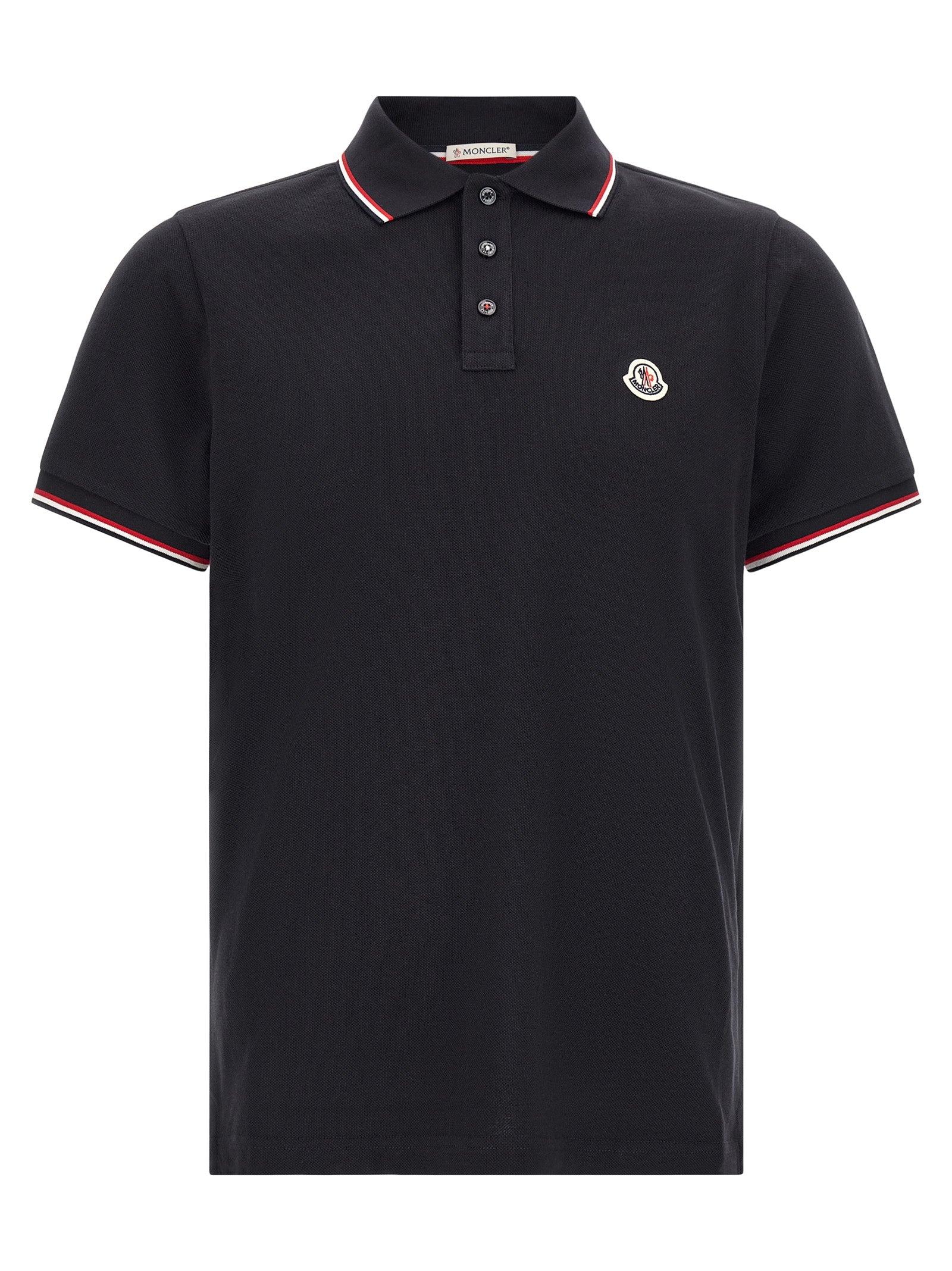 Moncler Blue Cotton Polo Shirt - Timeless Luxury Redefined