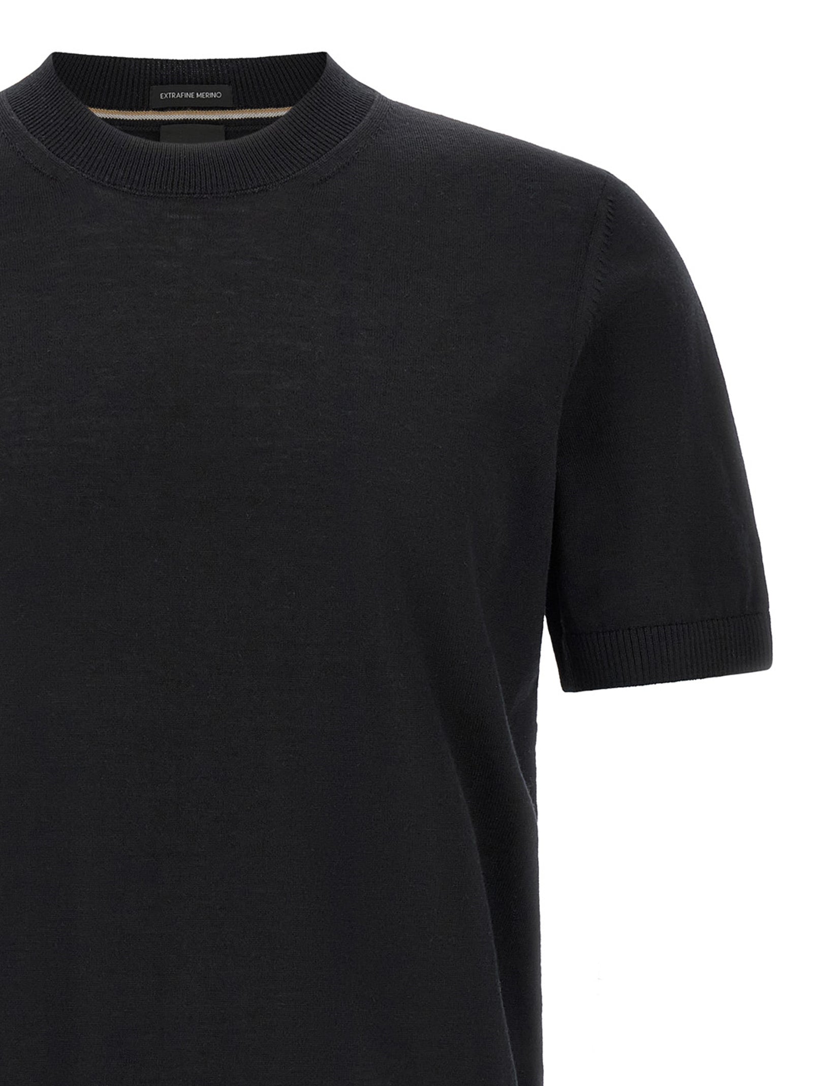 Hugo Boss Black Virgin Wool T-Shirt - Timeless Luxury Essentials