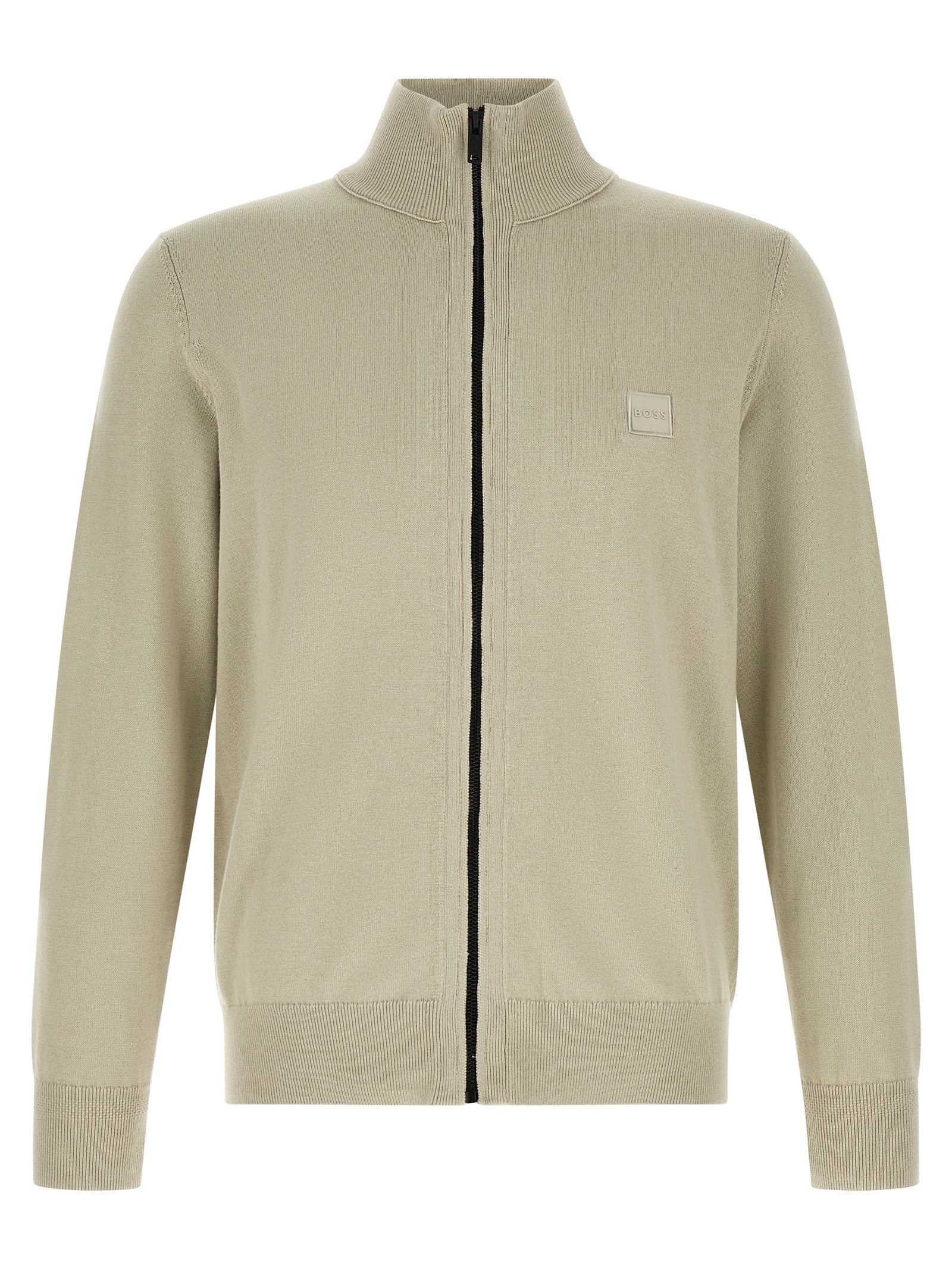 Hugo Boss Beige Cotton Cardigan - Elevate Your Luxurious Wardrobe