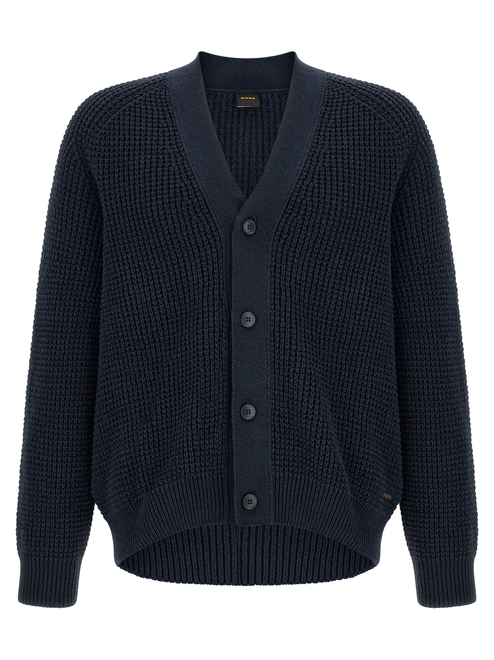 Hugo Boss Blue Cotton Cardigan - Timeless Luxury for All