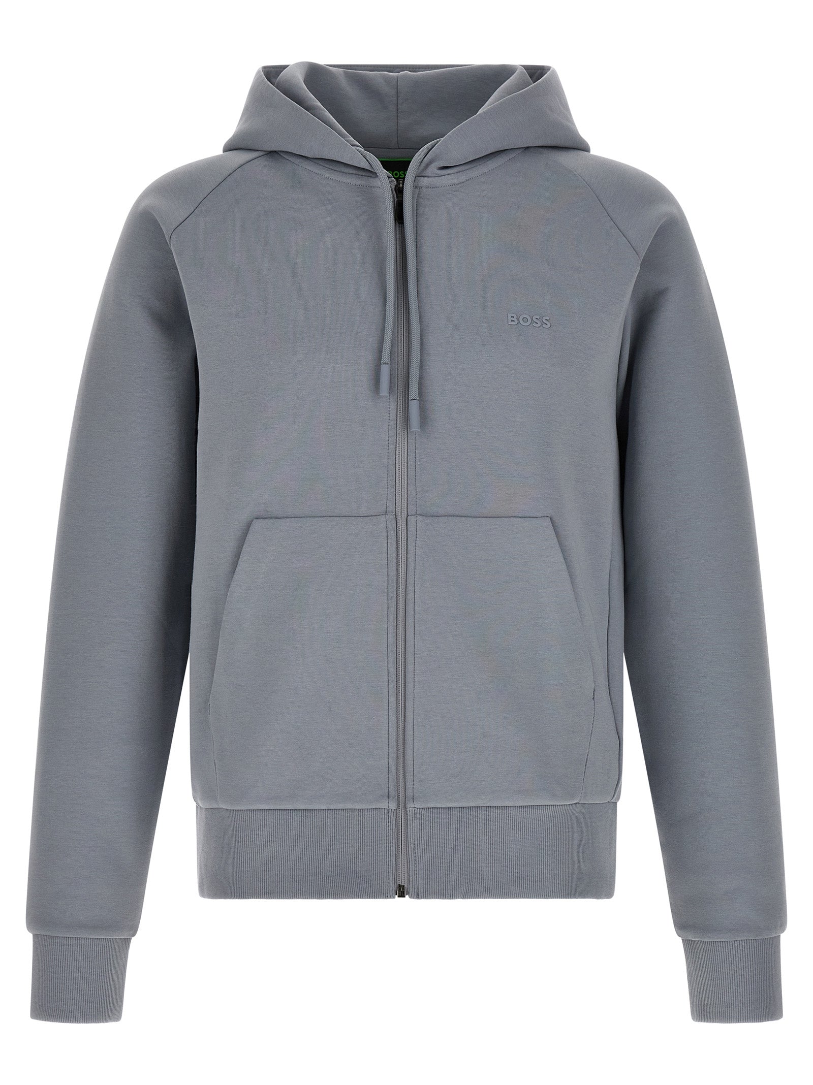 Hugo Boss Gray Cotton Sweatshirt - Effortless Luxe Comfort
