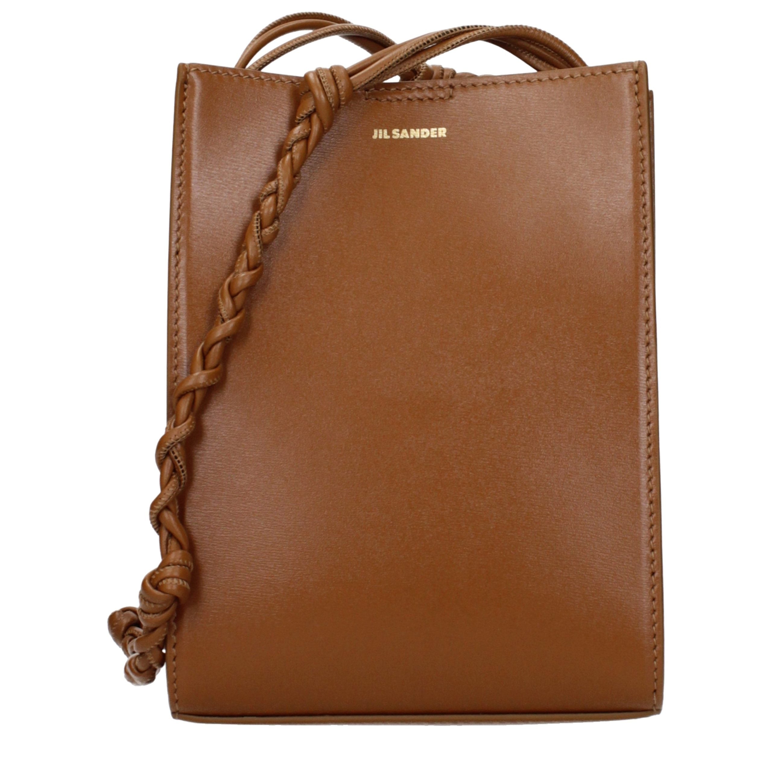 Discover the Jil Sander Brown Leather Crossbody Bag, a symbol of exquisite craftsmanship and timeless elegance, perfect for the discerning individual who values luxury.