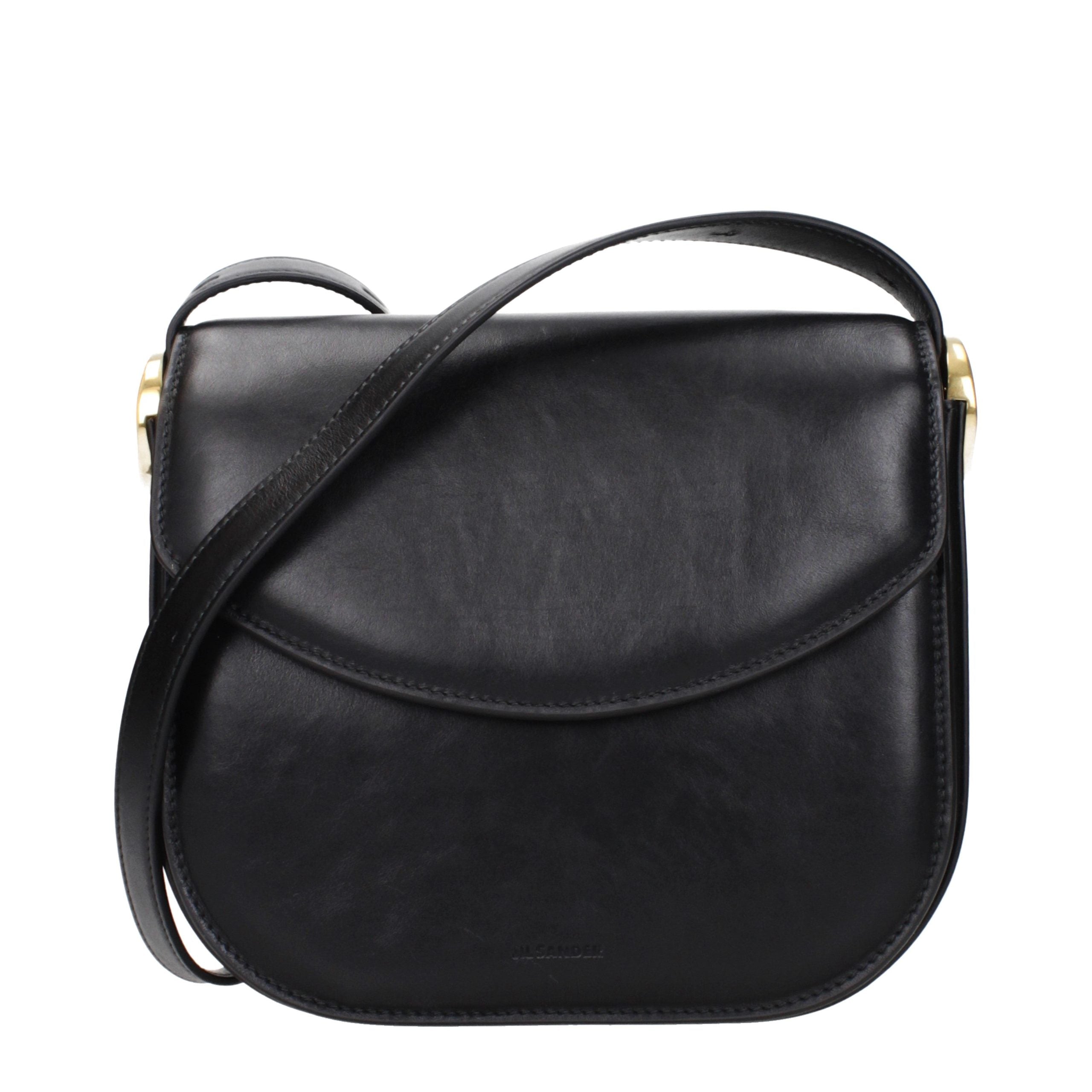 Discover the Jil Sander Black Leather Crossbody Bag, a timeless blend of exquisite craftsmanship and vintage allure, perfect for the discerning individual seeking elegance.