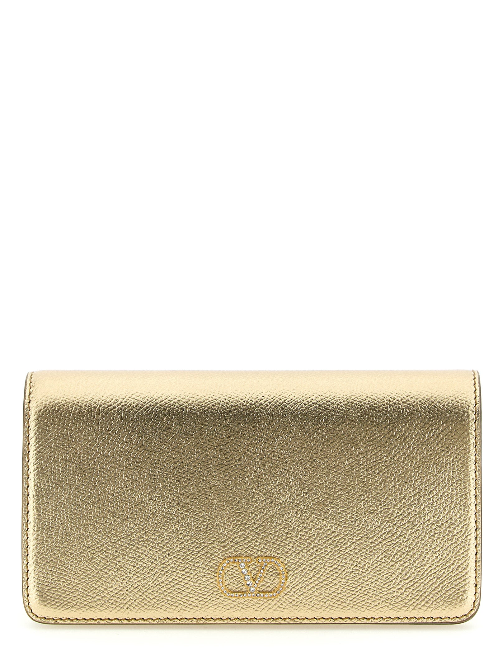 Valentino Garavani Gold Calfskin Crossbody Bag - Exquisite Luxury