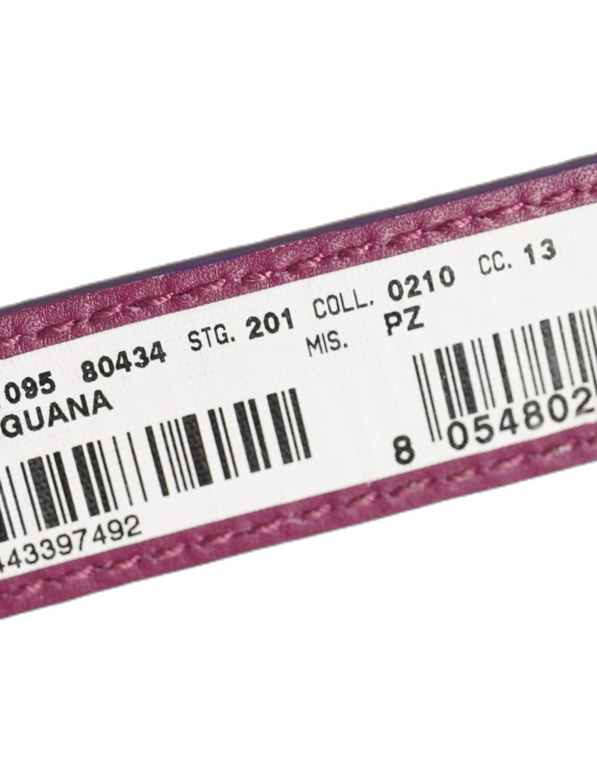 Dolce & Gabbana Purple Textured Leather Bracelet - Timeless Elegance