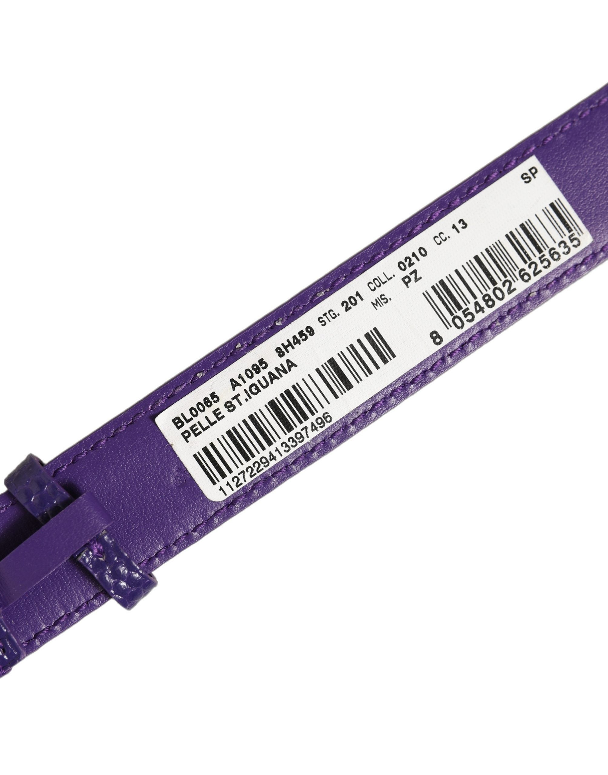 Dolce & Gabbana Violet Leather Bracelet - Timeless Luxury Accessory