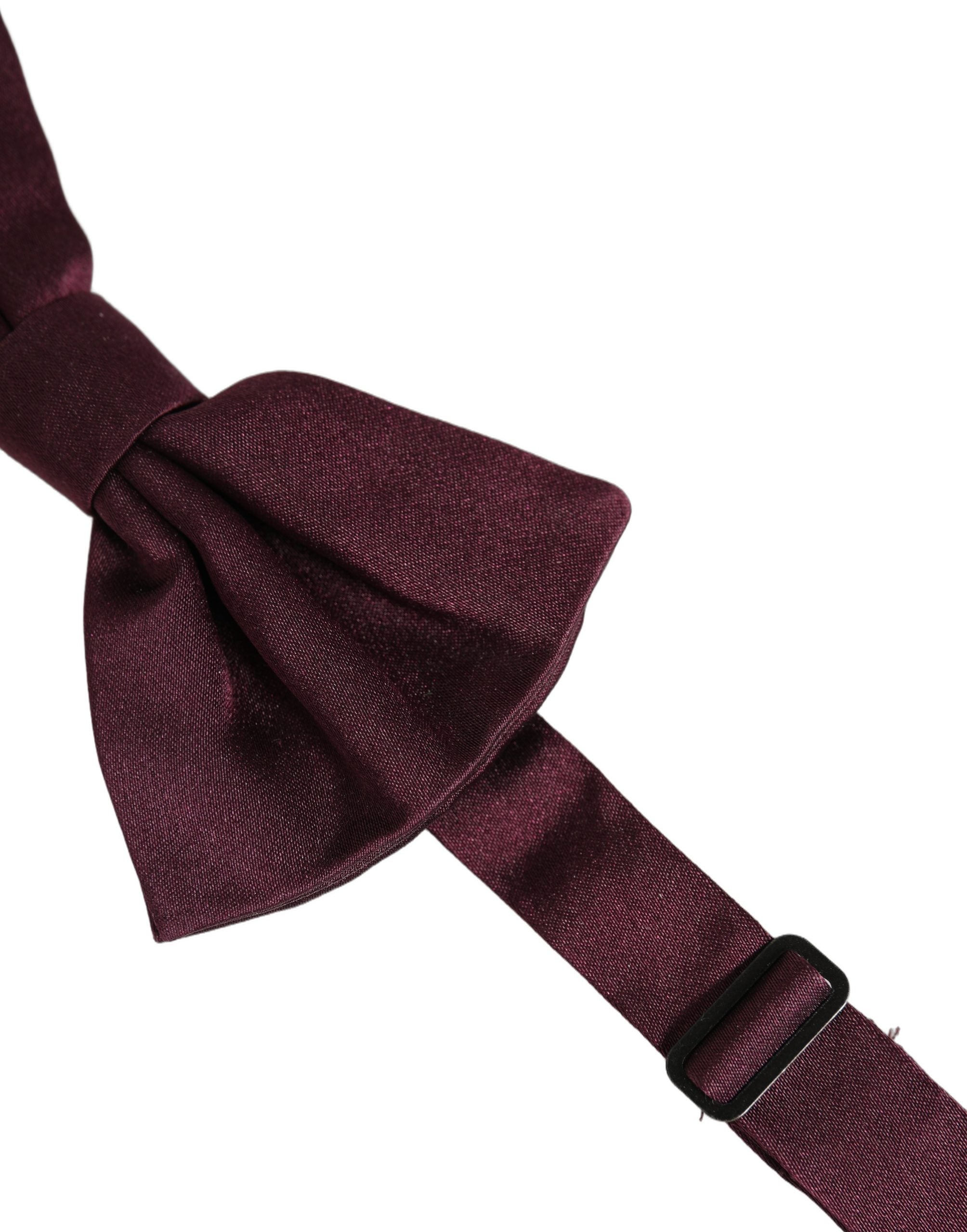 Dolce & Gabbana Maroon Silk Bow Tie - Exquisite Luxury Accessory