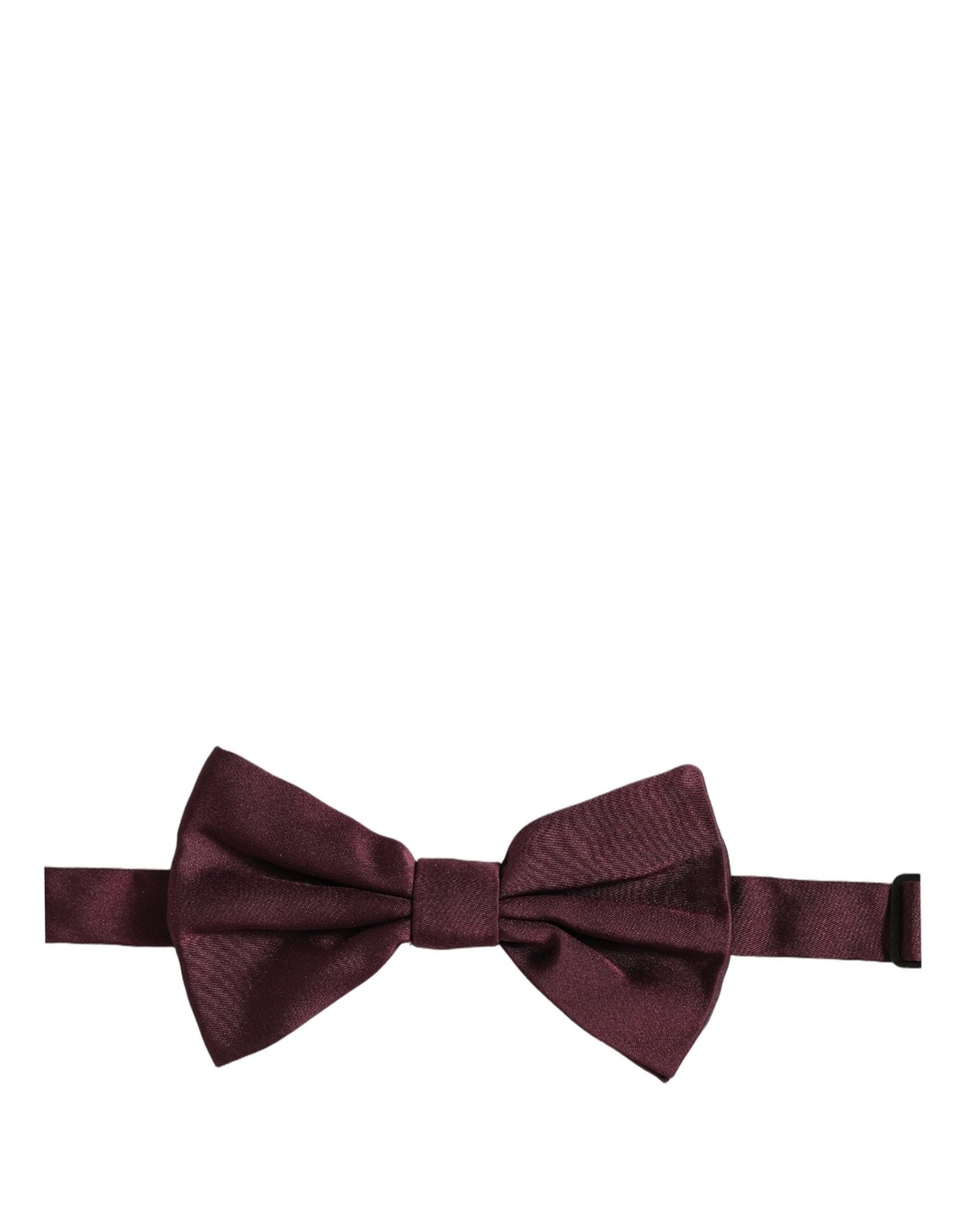 Dolce & Gabbana Silk Maroon Bow Tie - Exquisite Italian Craftsmanship