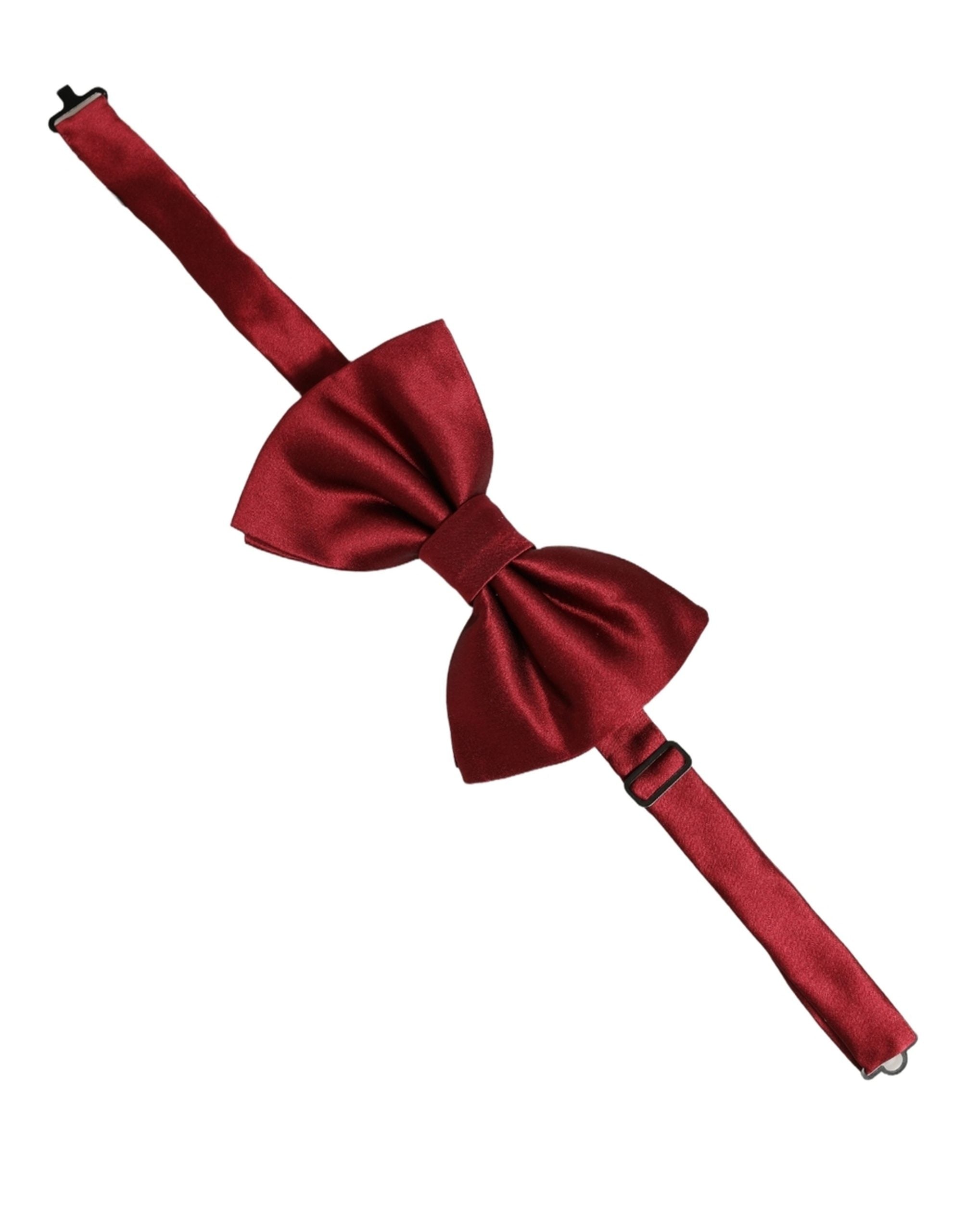 Dolce & Gabbana Silk Red Bow Tie - Exquisite Italian Craftsmanship