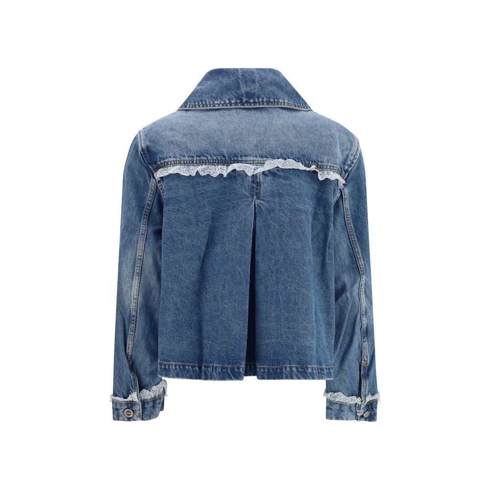Ganni Blue Cotton Denim Jacket - Effortless Luxury Redefined