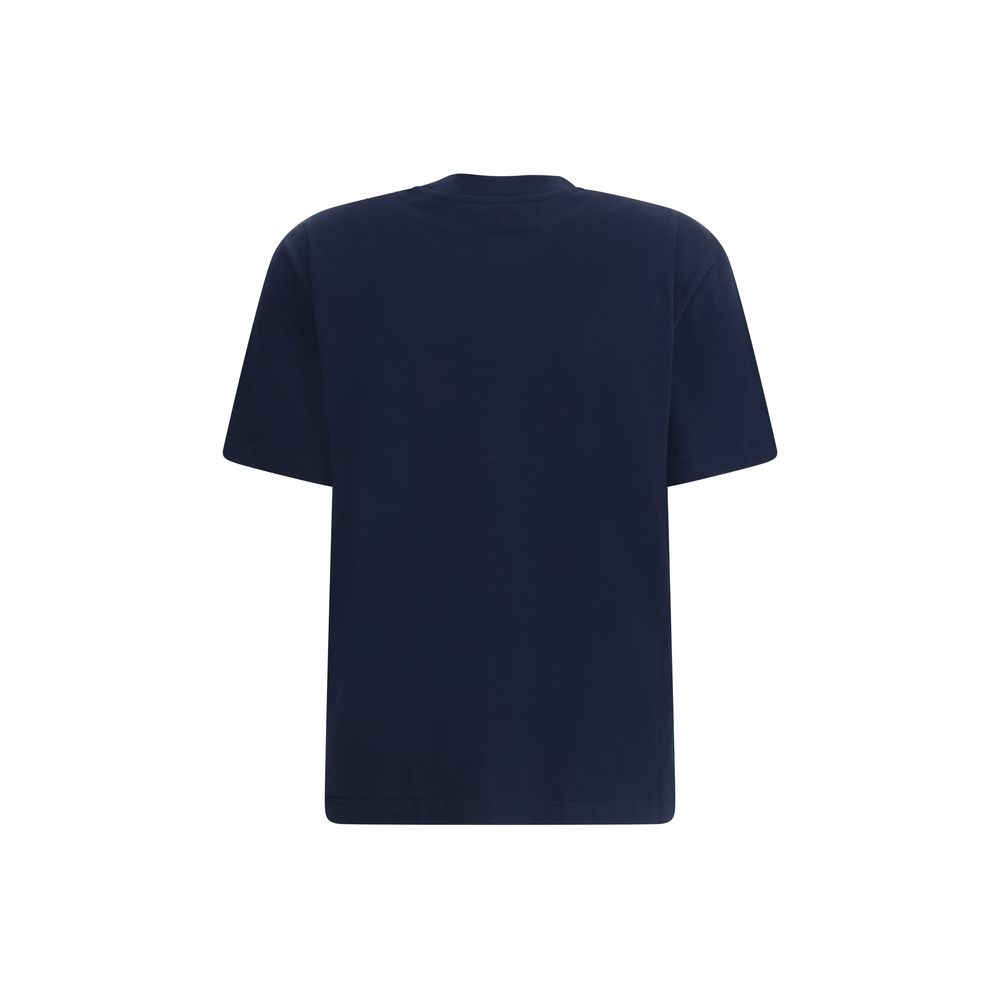Ami Paris Blue Cotton T-Shirt - Effortless Luxury for All