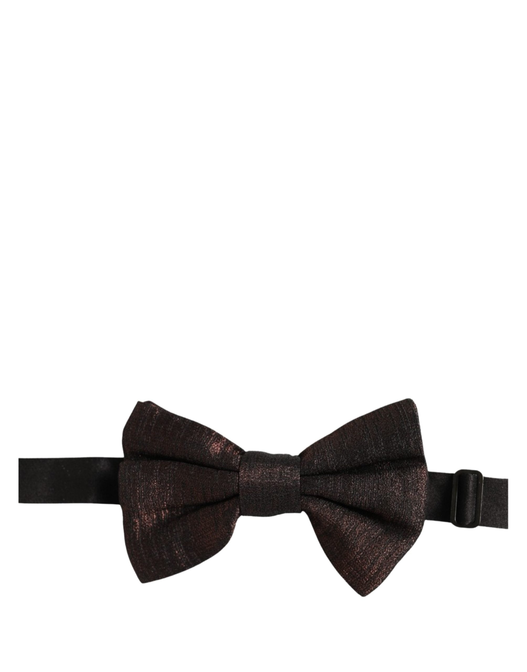 Dolce & Gabbana Silk Brown Bow Tie - Timeless Luxury Accessory