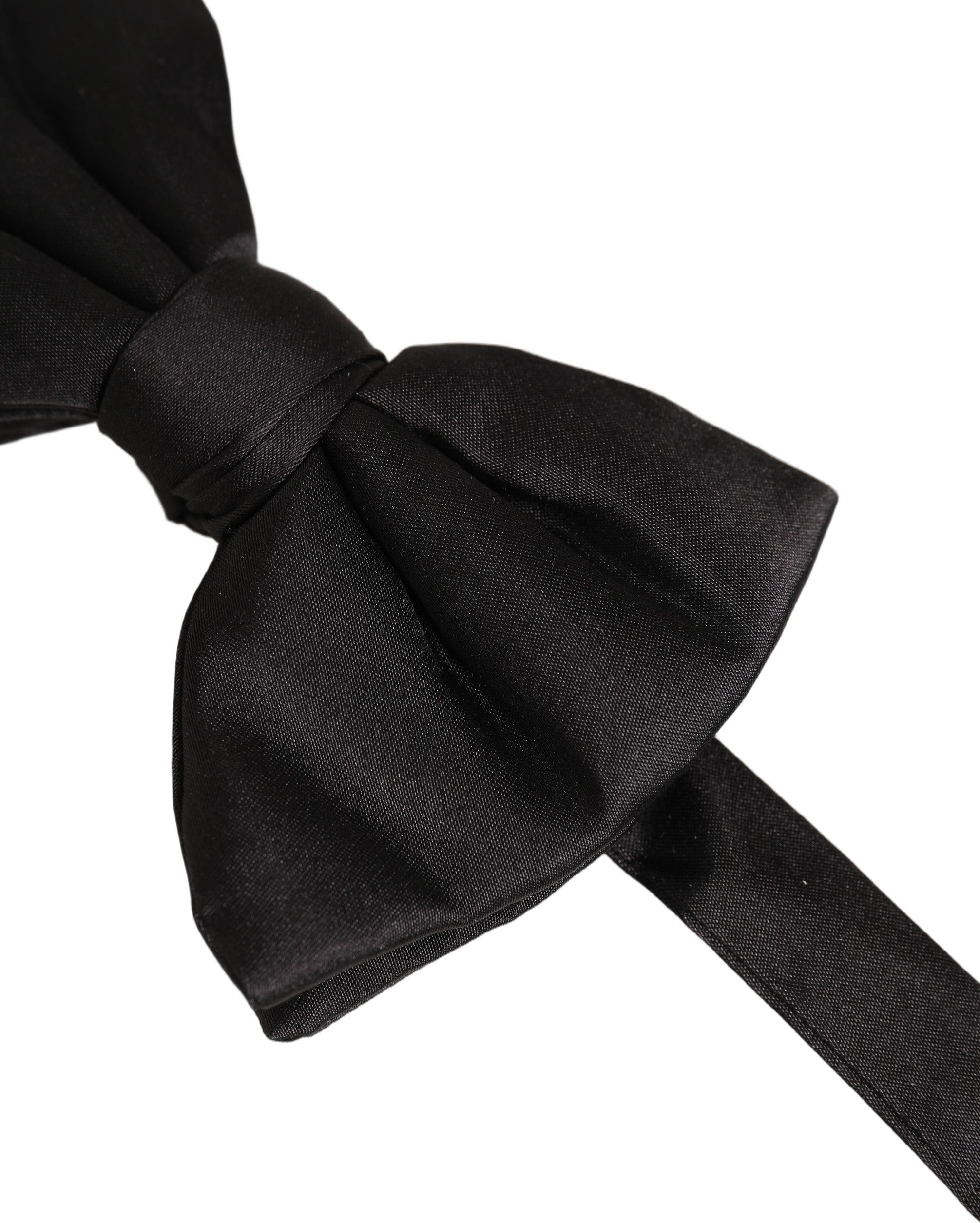 Dolce & Gabbana Silk Black Bow Tie - Timeless Elegance
