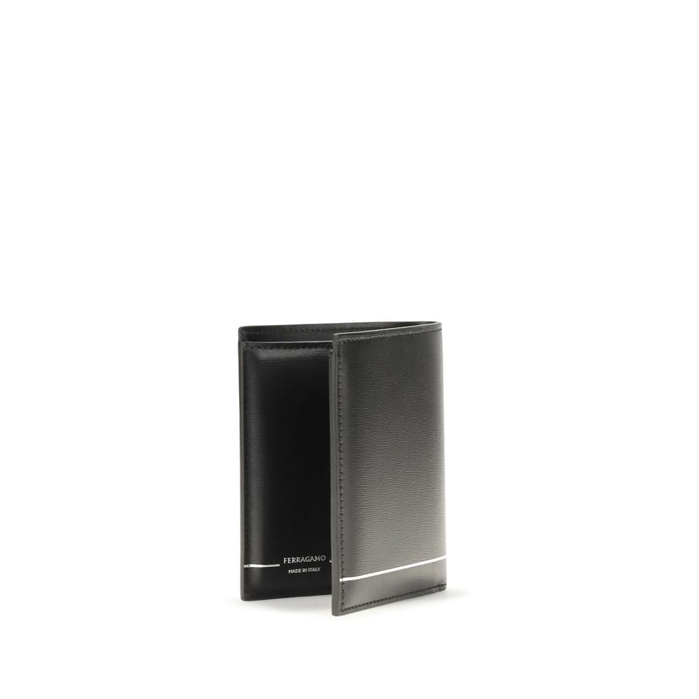 Ferragamo Gancini Bifold Wallet - Exquisite Calf Leather Luxury