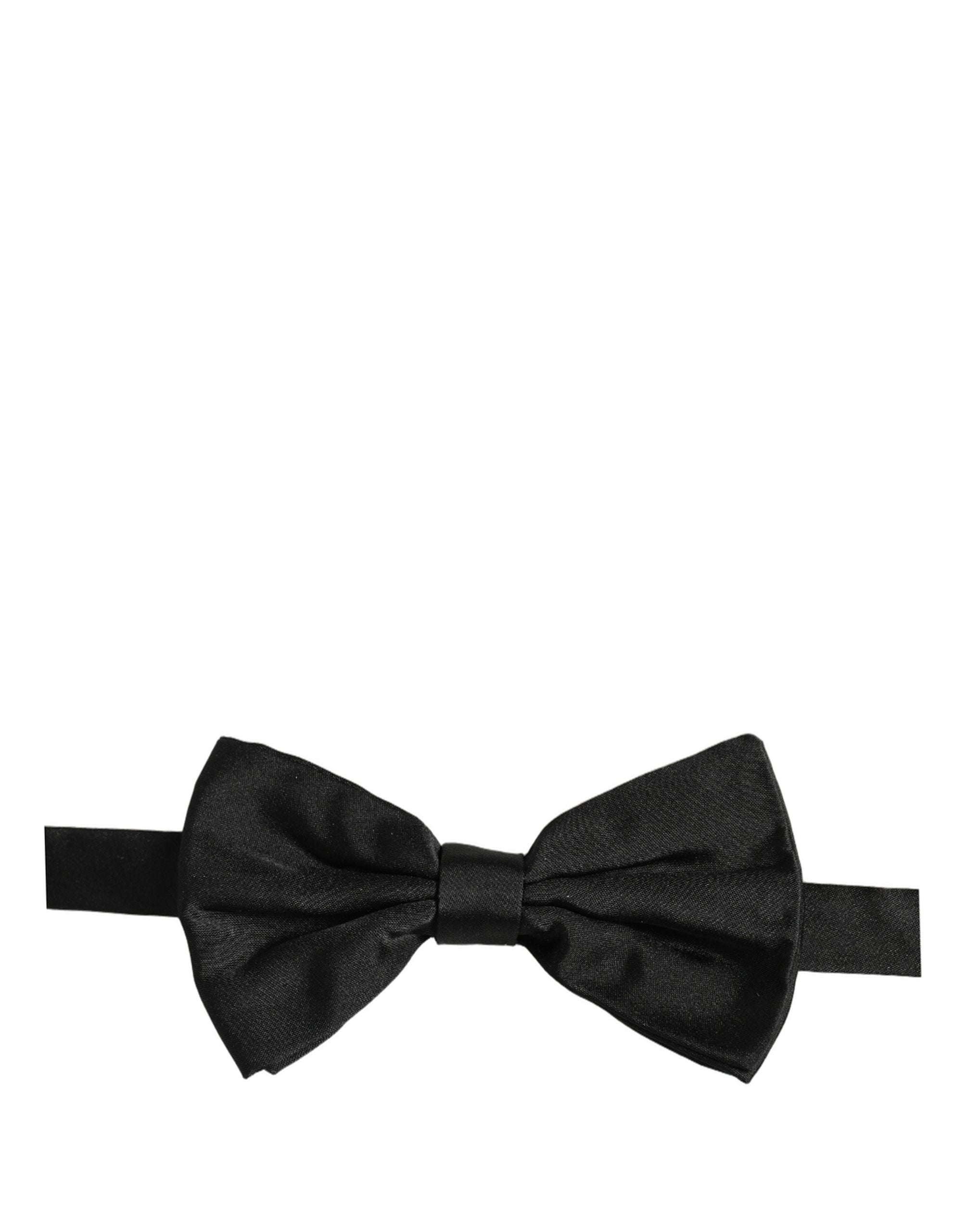 Dolce & Gabbana Silk Butterfly Bow Tie - Timeless Luxury Accessory