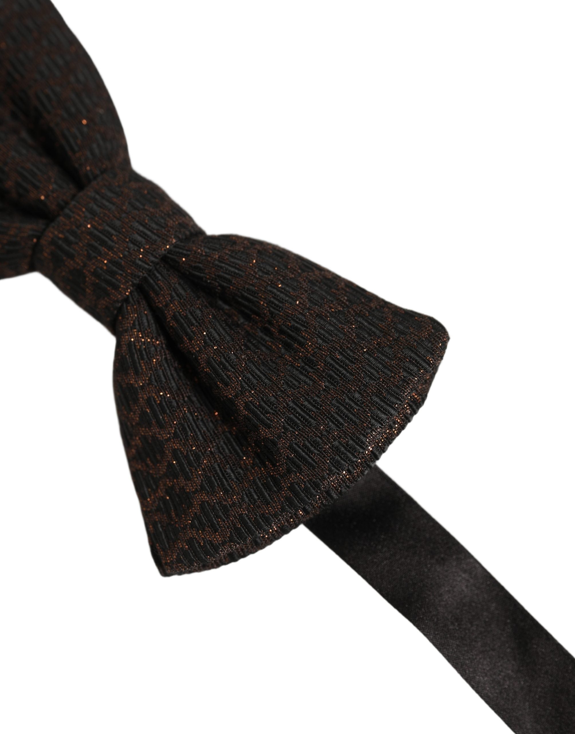 Dolce & Gabbana Silk Brown Bow Tie - Timeless Luxury Accessory