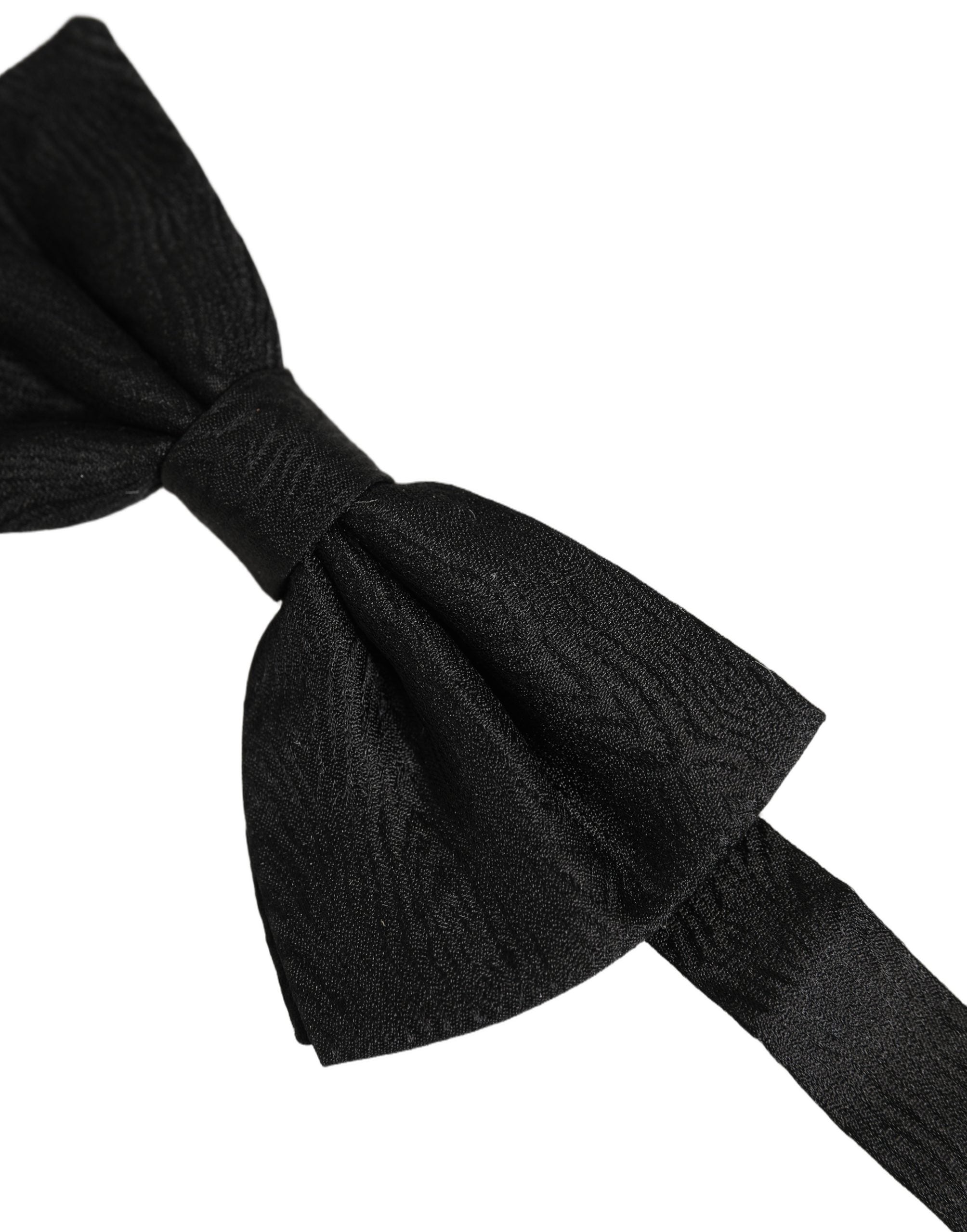 Dolce & Gabbana Black Silk Bow Tie - Timeless Elegance