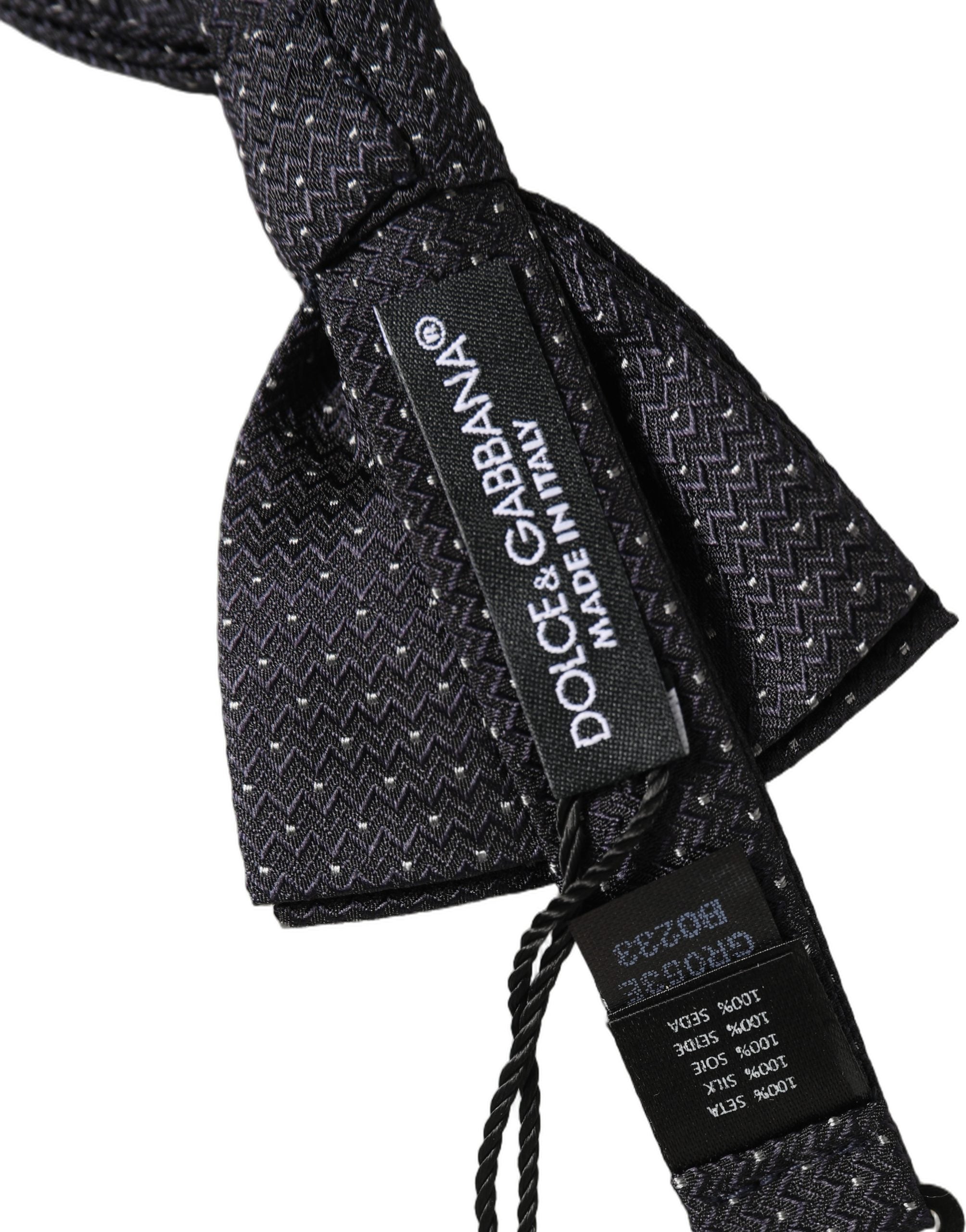 Dolce & Gabbana Silk Polka Dot Bow Tie - Timeless Elegance