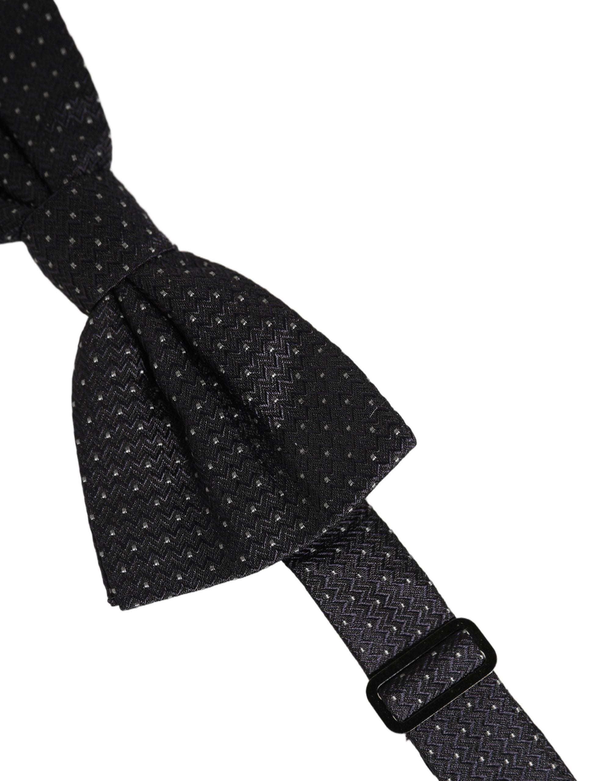 Dolce & Gabbana Silk Polka Dot Bow Tie - Timeless Elegance