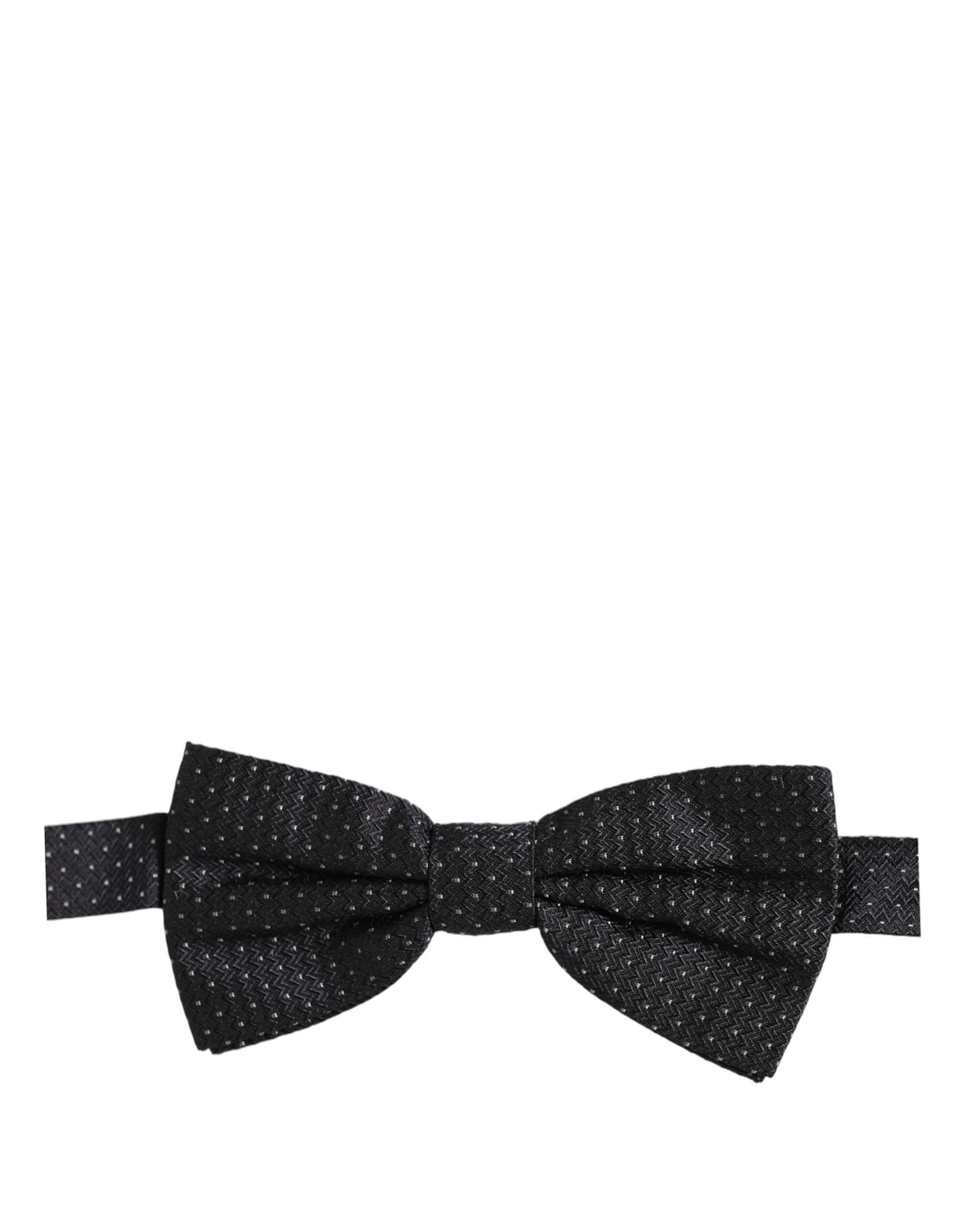 Dolce & Gabbana Silk Polka Dot Bow Tie - Timeless Elegance