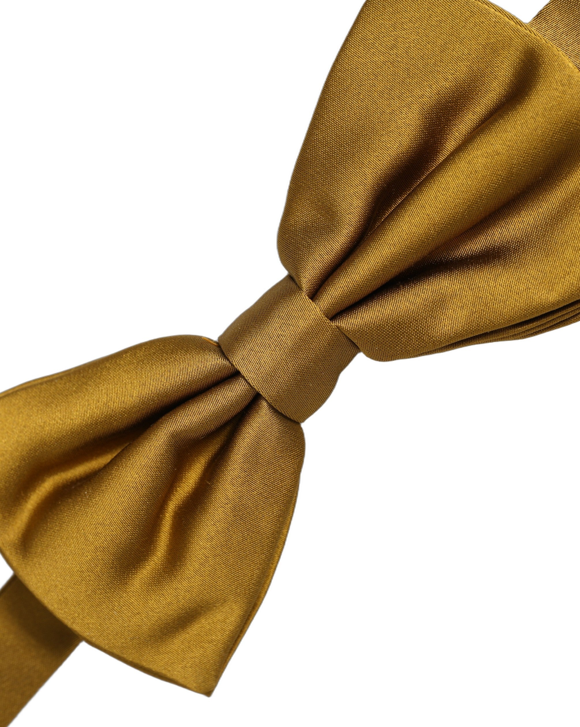 Dolce & Gabbana Mustard Silk Bow Tie - Timeless Luxury Accessory