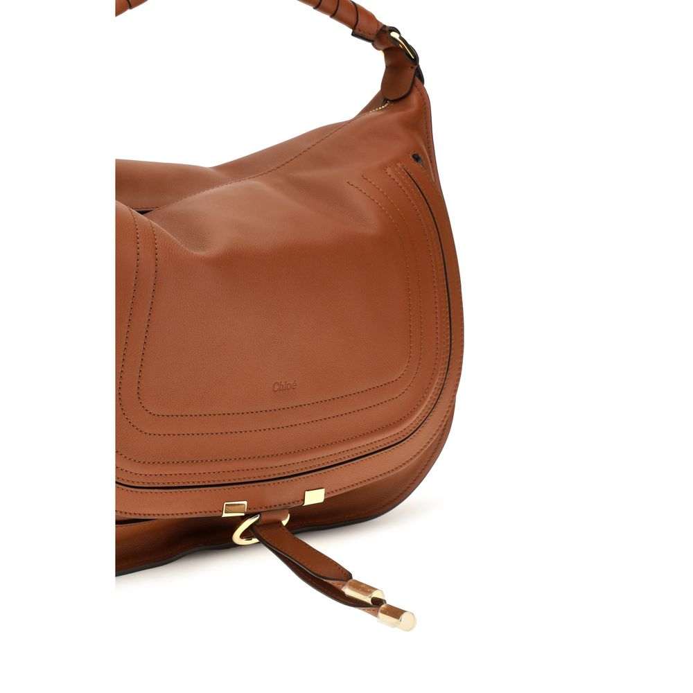 Chloé Marcie Shoulder Bag - Exquisite Brown Calf Leather Luxury