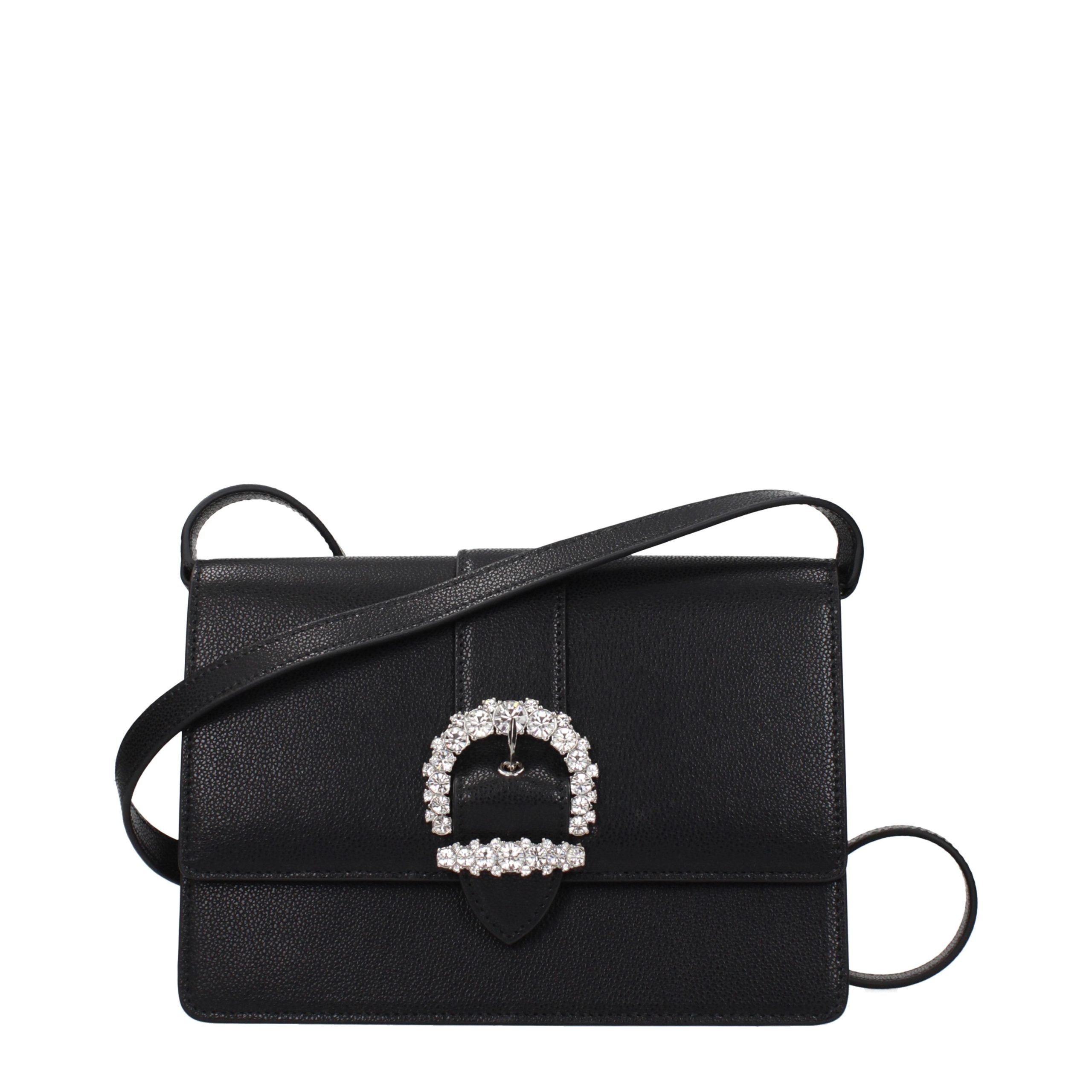 Jimmy Choo Black Leather Crossbody Bag - Timeless Luxury Elegance