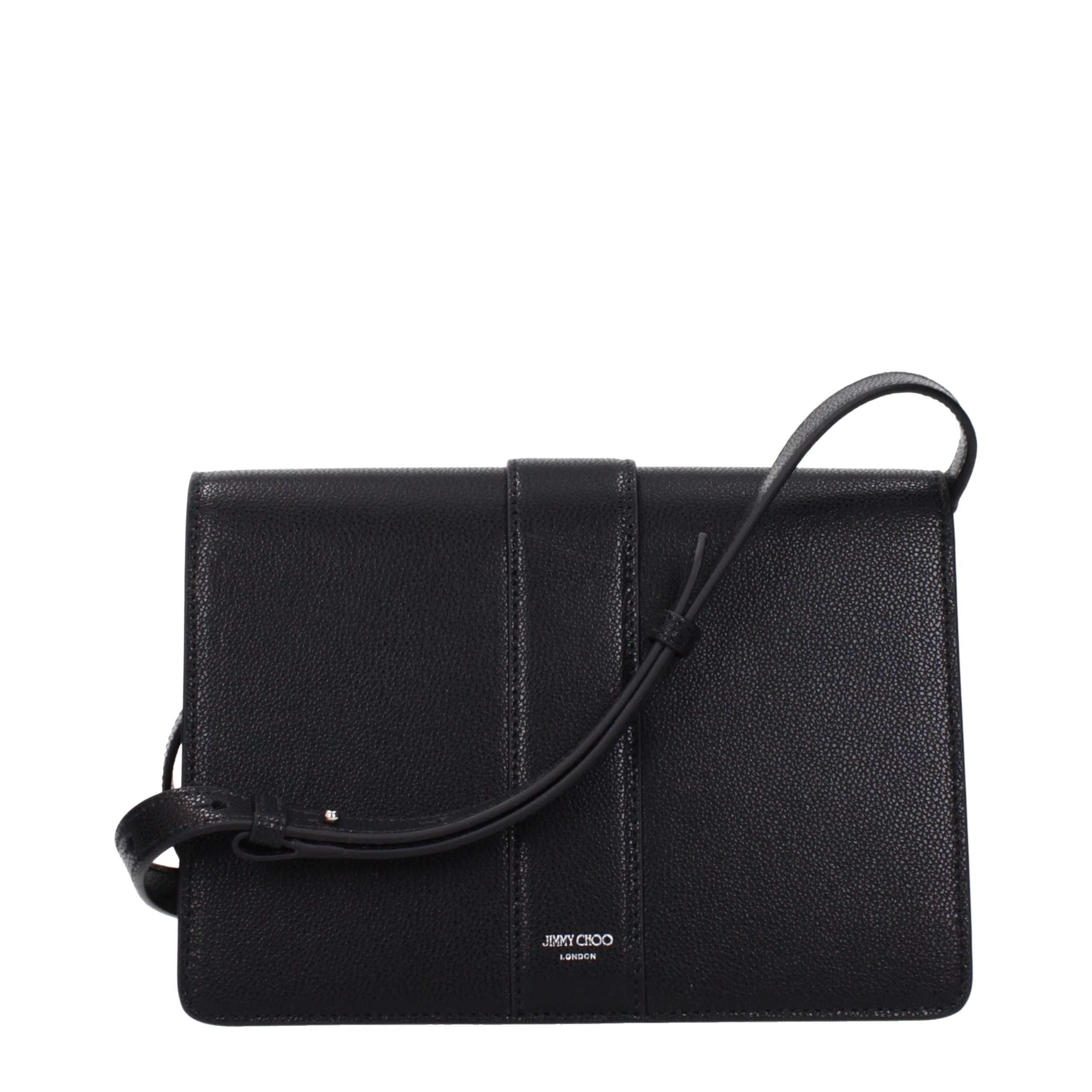 Jimmy Choo Black Leather Crossbody Bag - Timeless Luxury Elegance