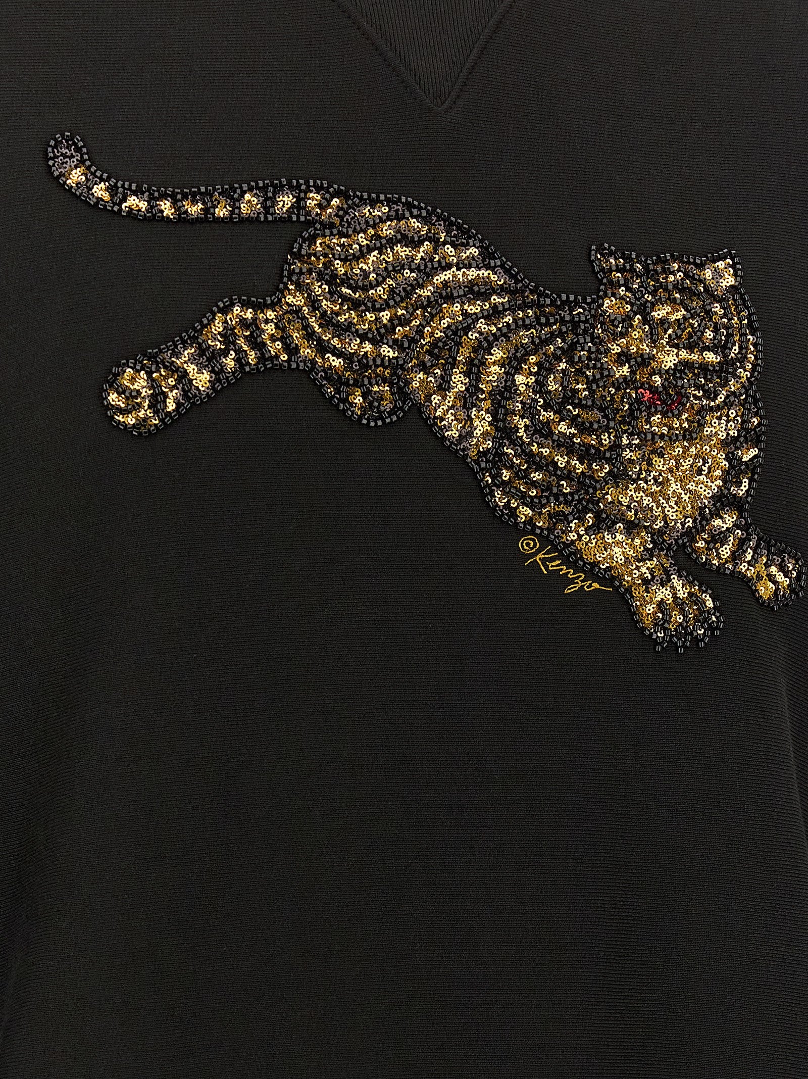 Kenzo Black Cotton Sweatshirt - Elevate Your Luxe Wardrobe