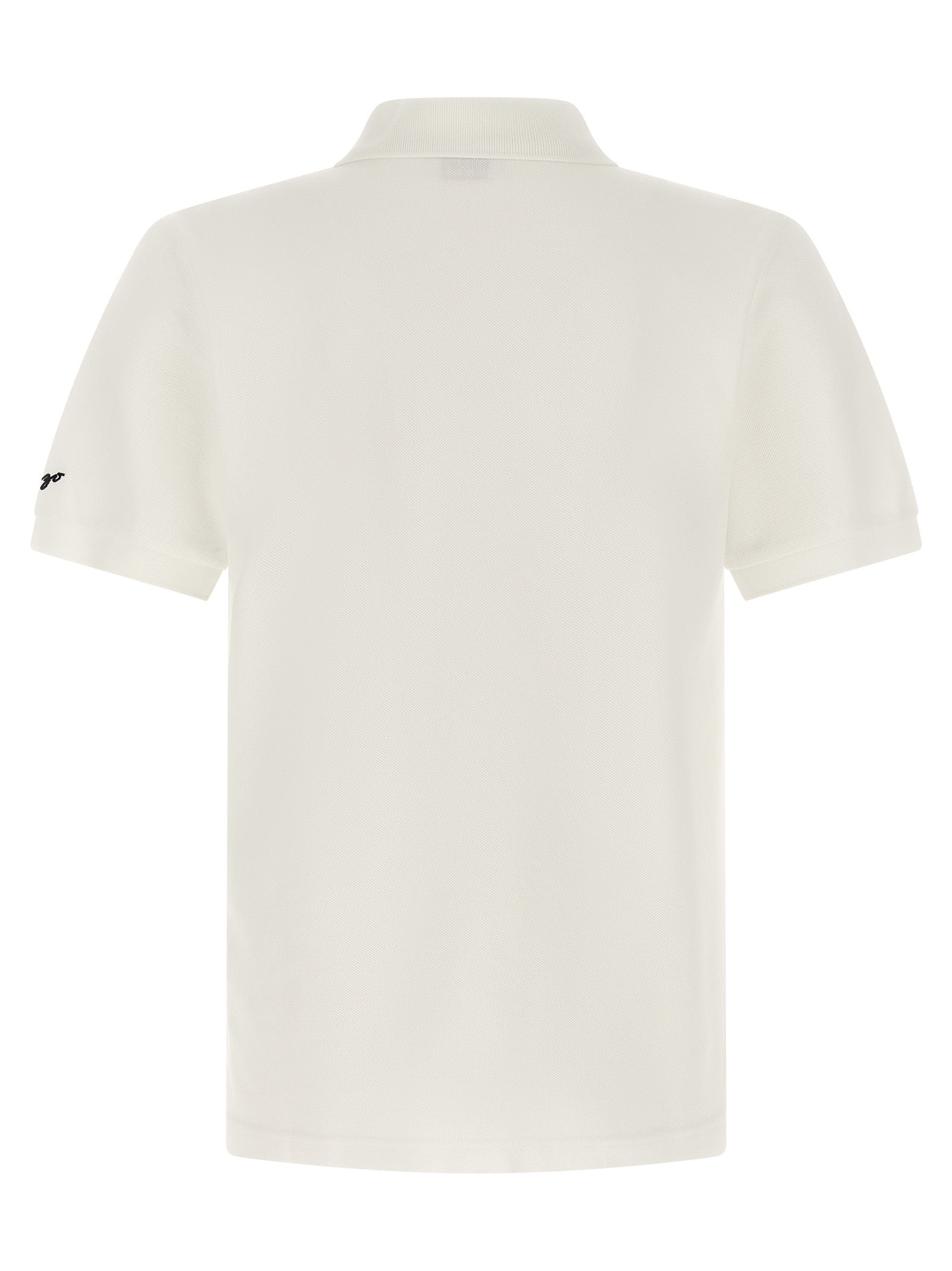 Kenzo White Cotton Polo Shirt - Elevate Your Luxurious Wardrobe