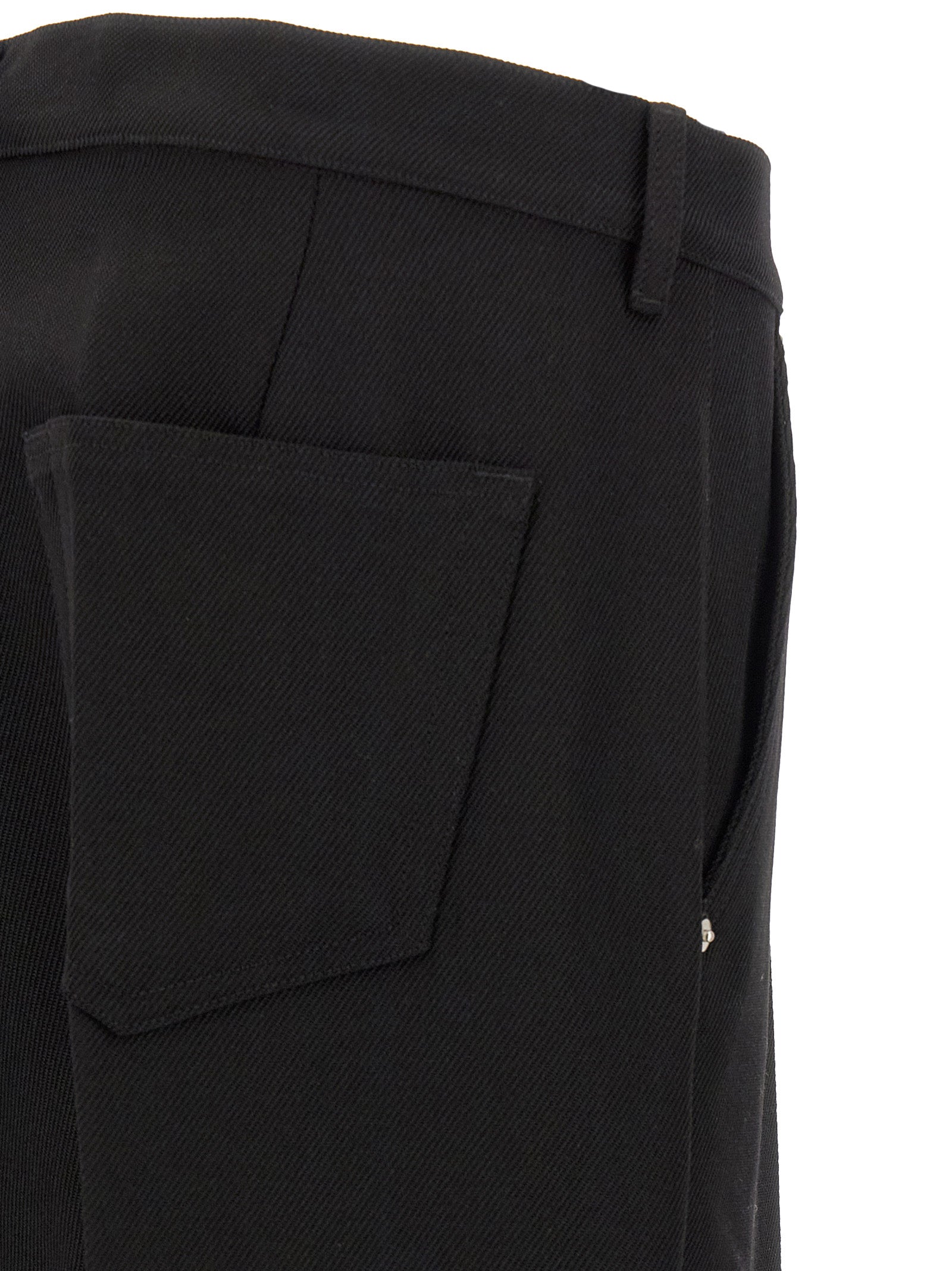 Rick Owens Black Cotton Casual Pants - Avant-Garde Luxury Fashion