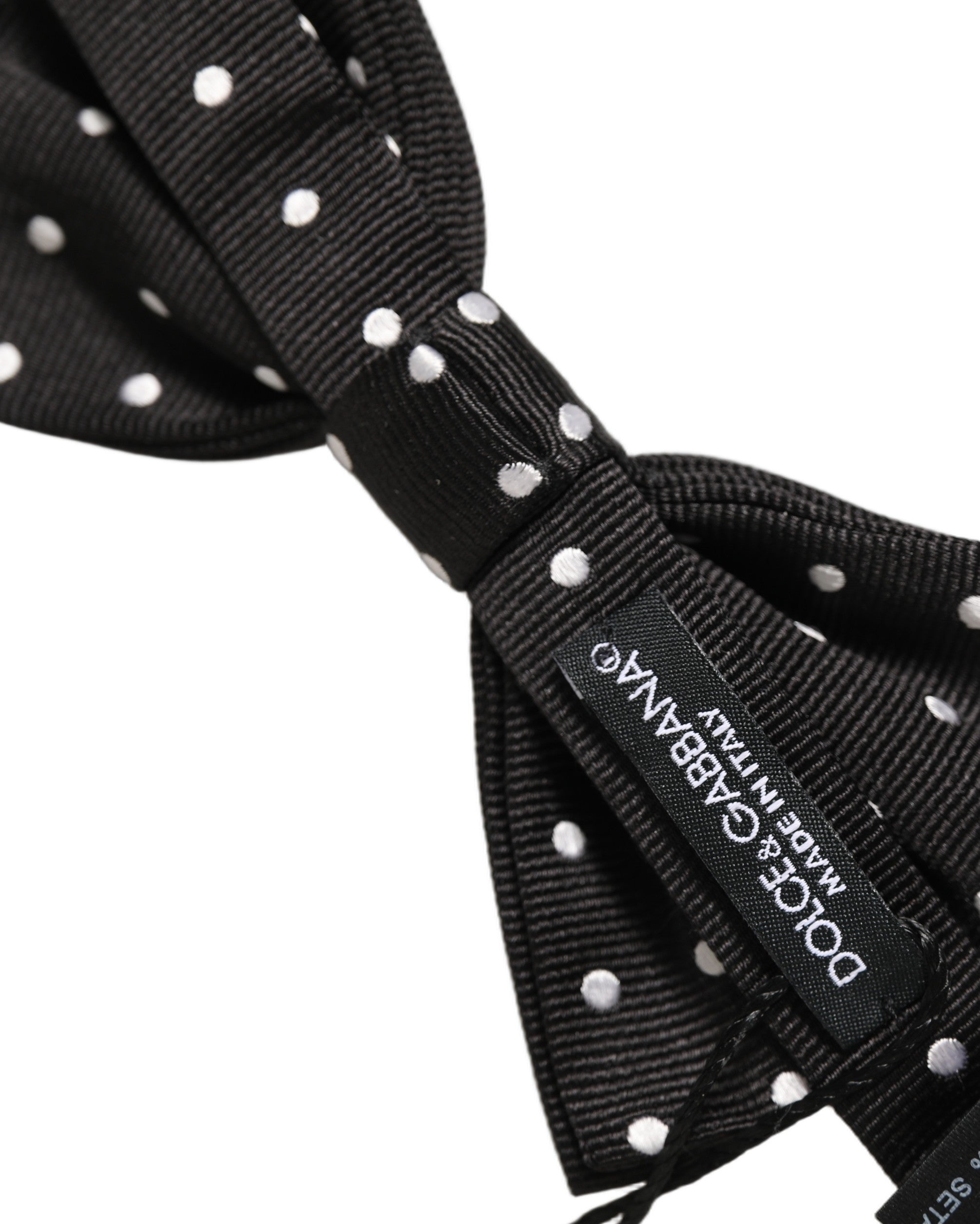 Dolce & Gabbana Polka Dot Silk Bow Tie - Timeless Elegance