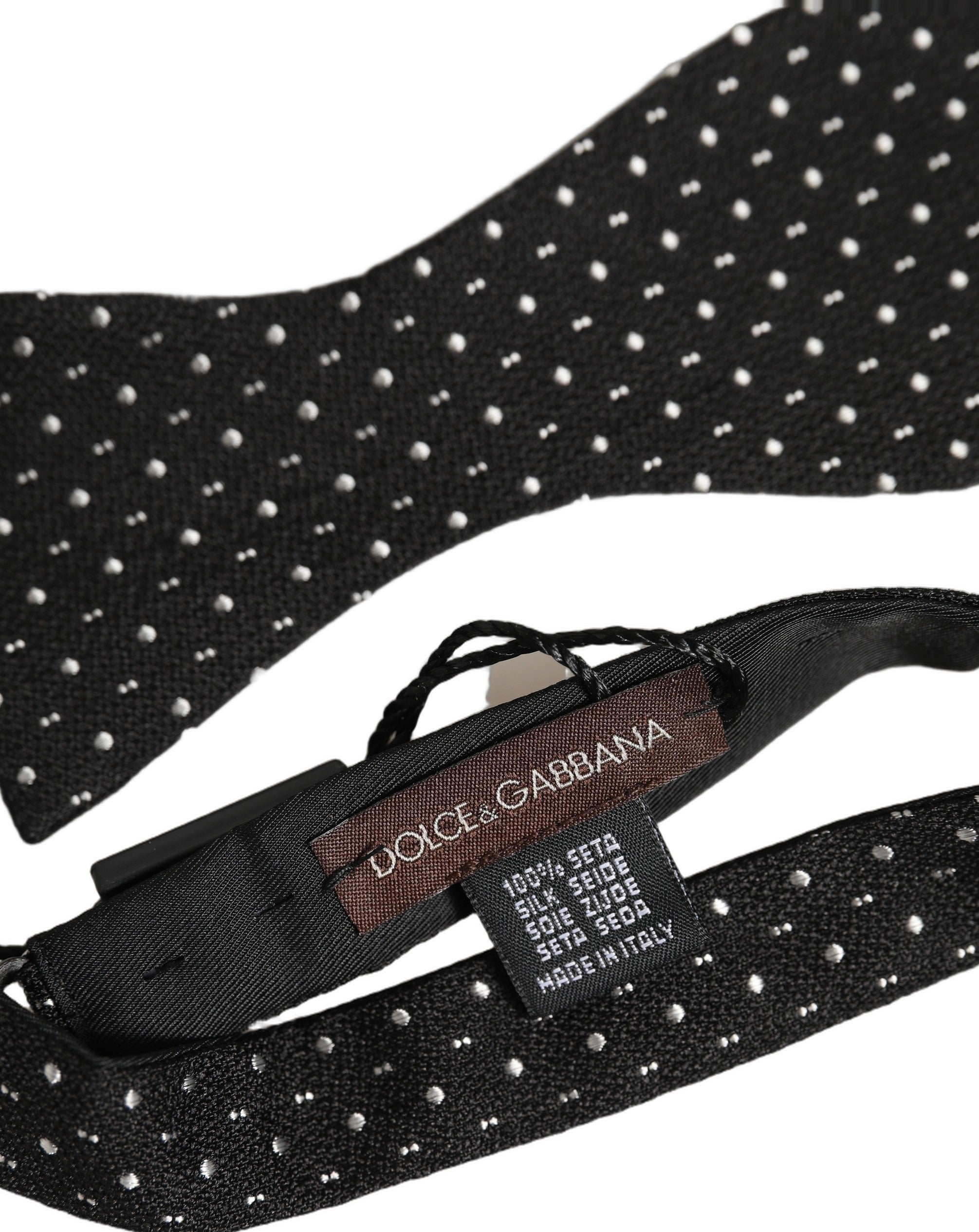 Dolce & Gabbana Silk Polka Dot Bow Tie - Timeless Elegance