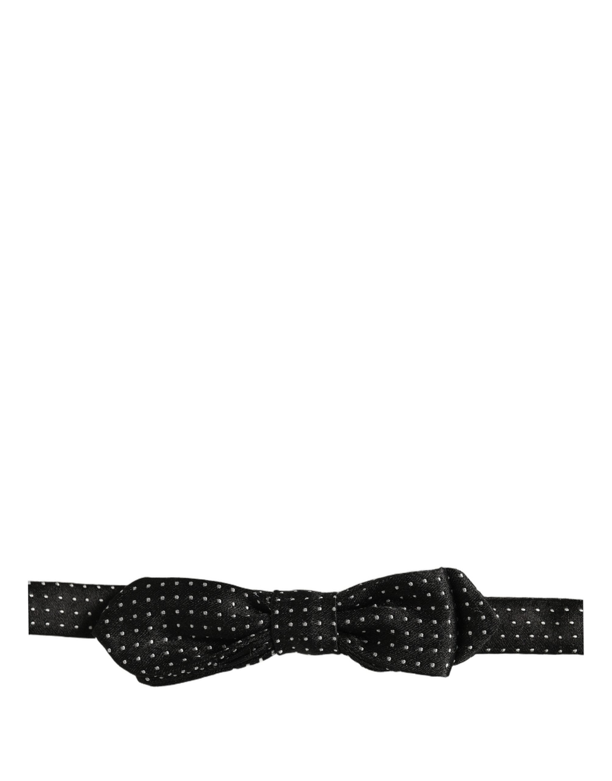 Dolce & Gabbana Polka Dot Silk Bow Tie - Timeless Elegance