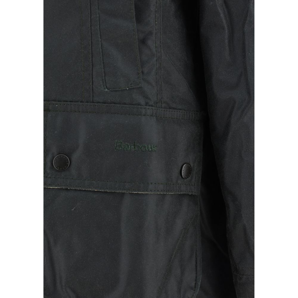 Barbour Bicolor Cotton Full-Length Jacket - Timeless Luxury Elegance