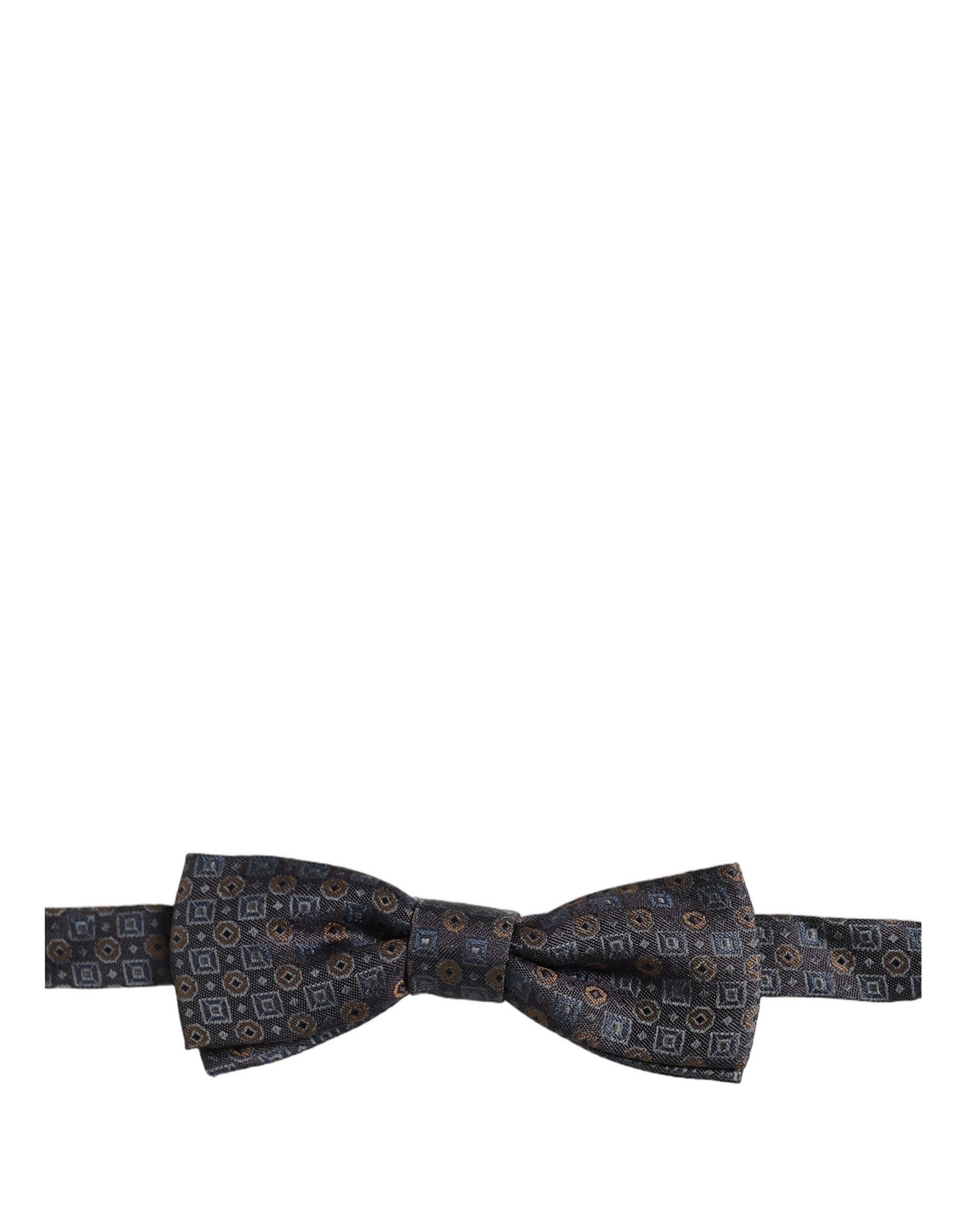 Dolce & Gabbana Dark Gray Silk Bow Tie - Timeless Elegance