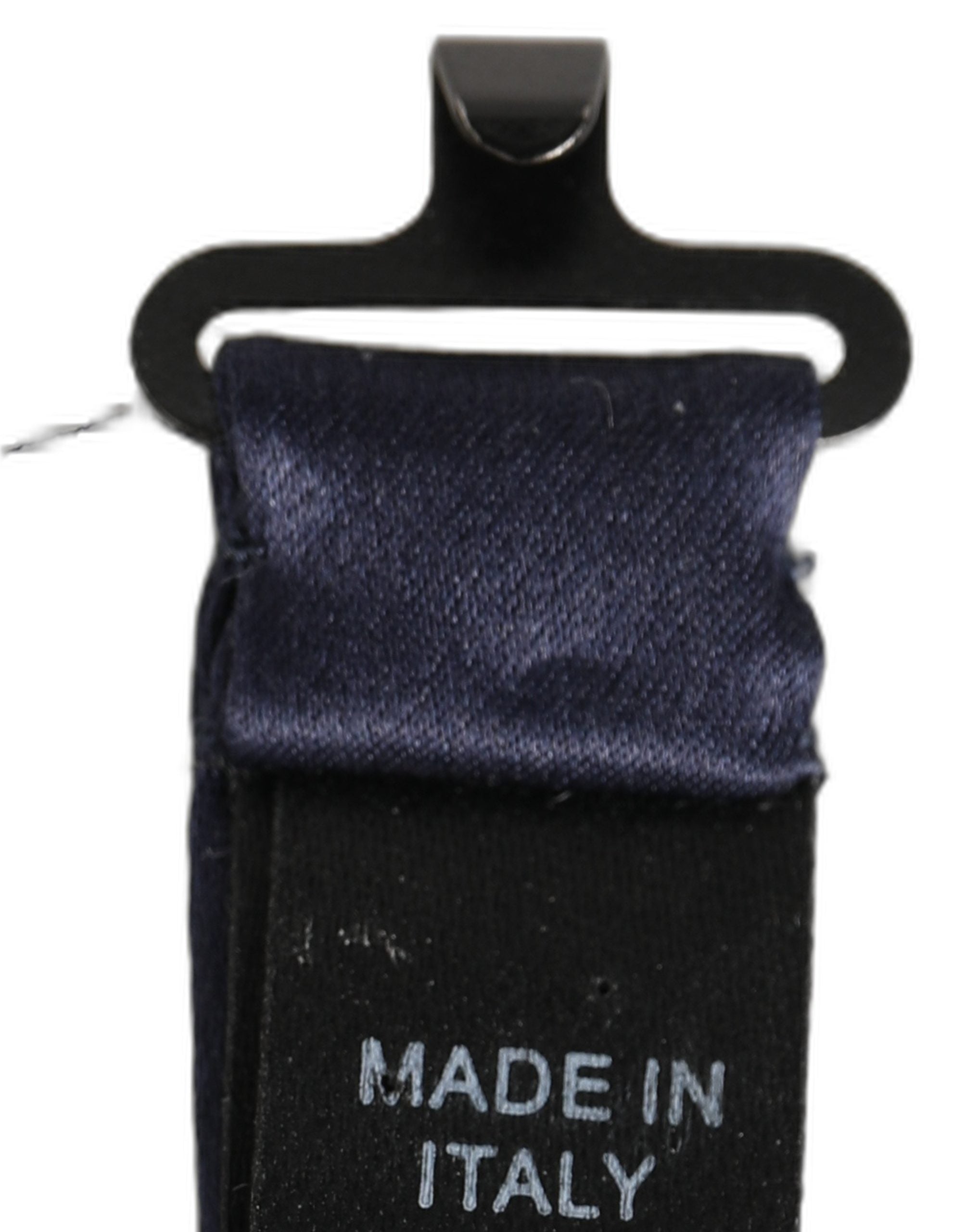 Dolce & Gabbana Dark Blue Silk Bow Tie - Timeless Elegance