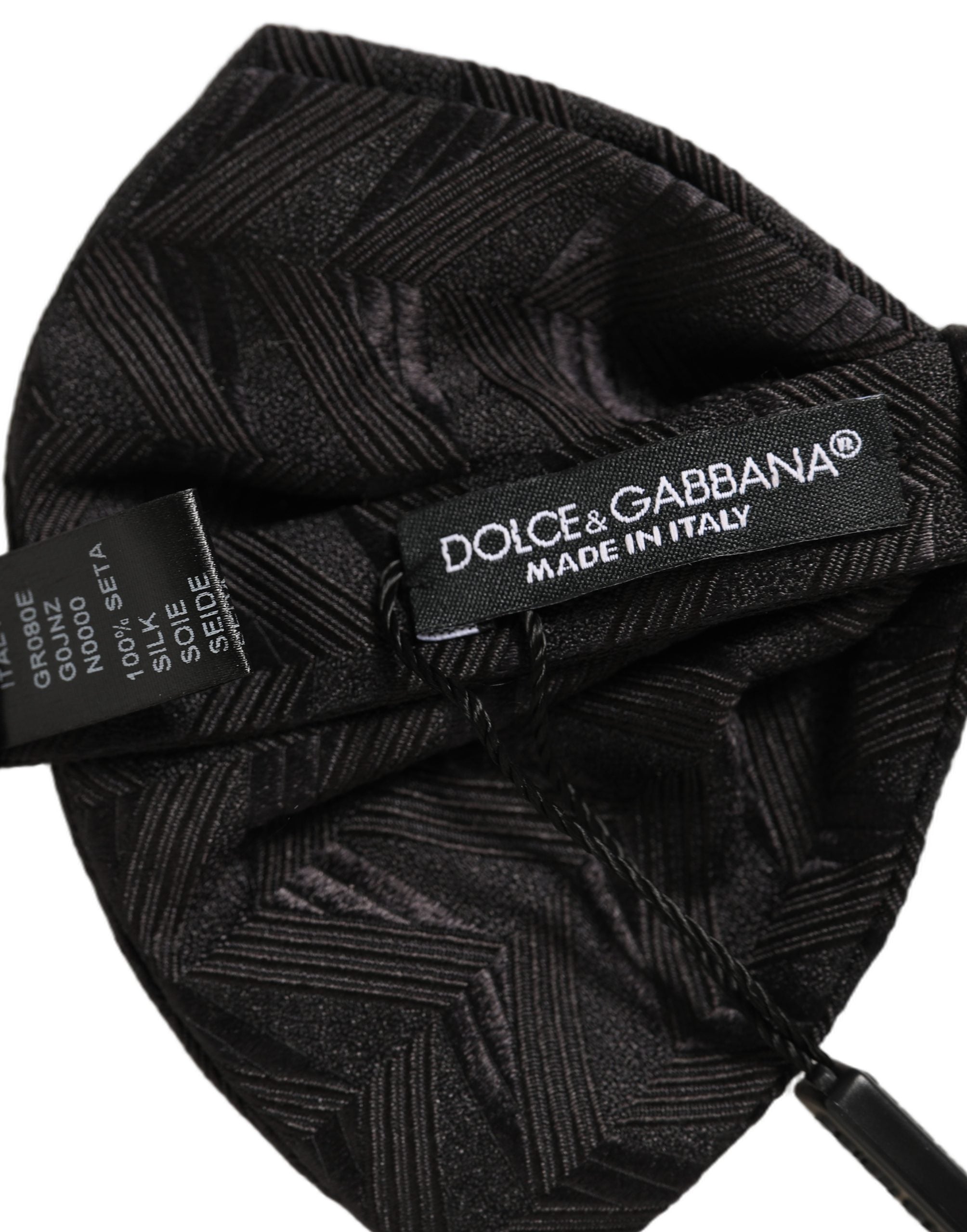 Dolce & Gabbana Black Silk Bow Tie - Timeless Elegance