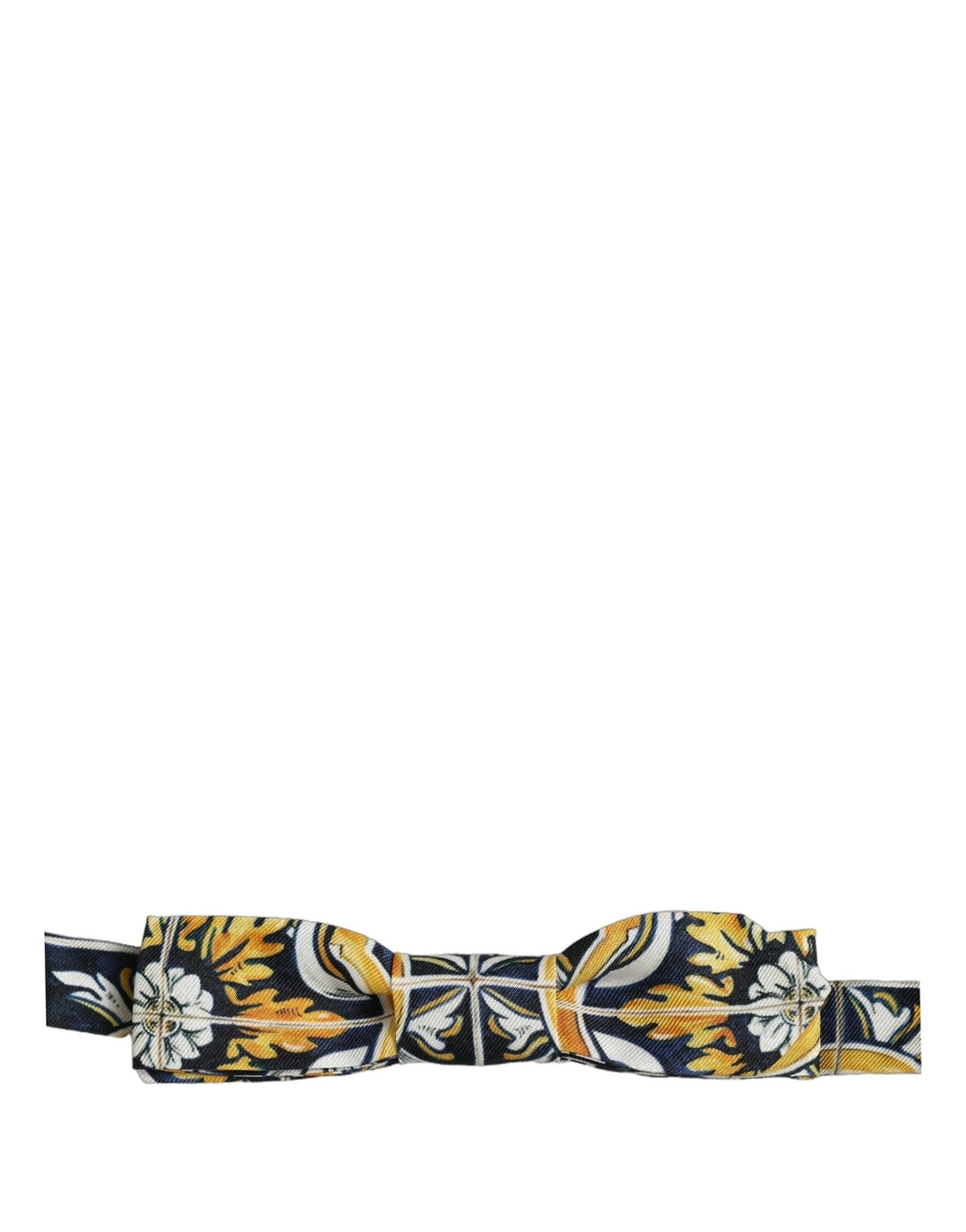 Dolce & Gabbana Multicolor Damask Bow Tie - Luxury Silk Accessory
