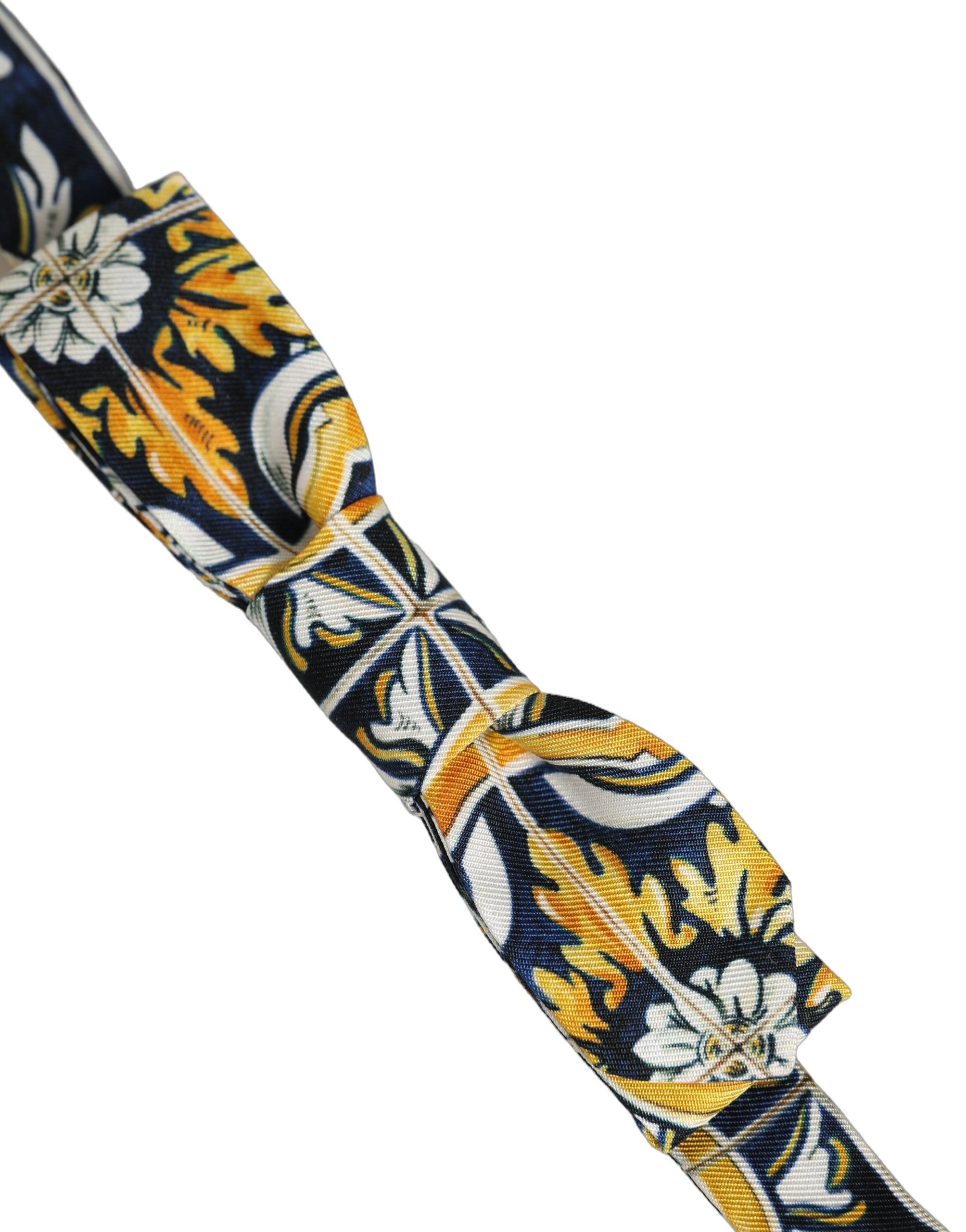 Dolce & Gabbana Multicolor Silk Bow Tie - Exquisite Luxury