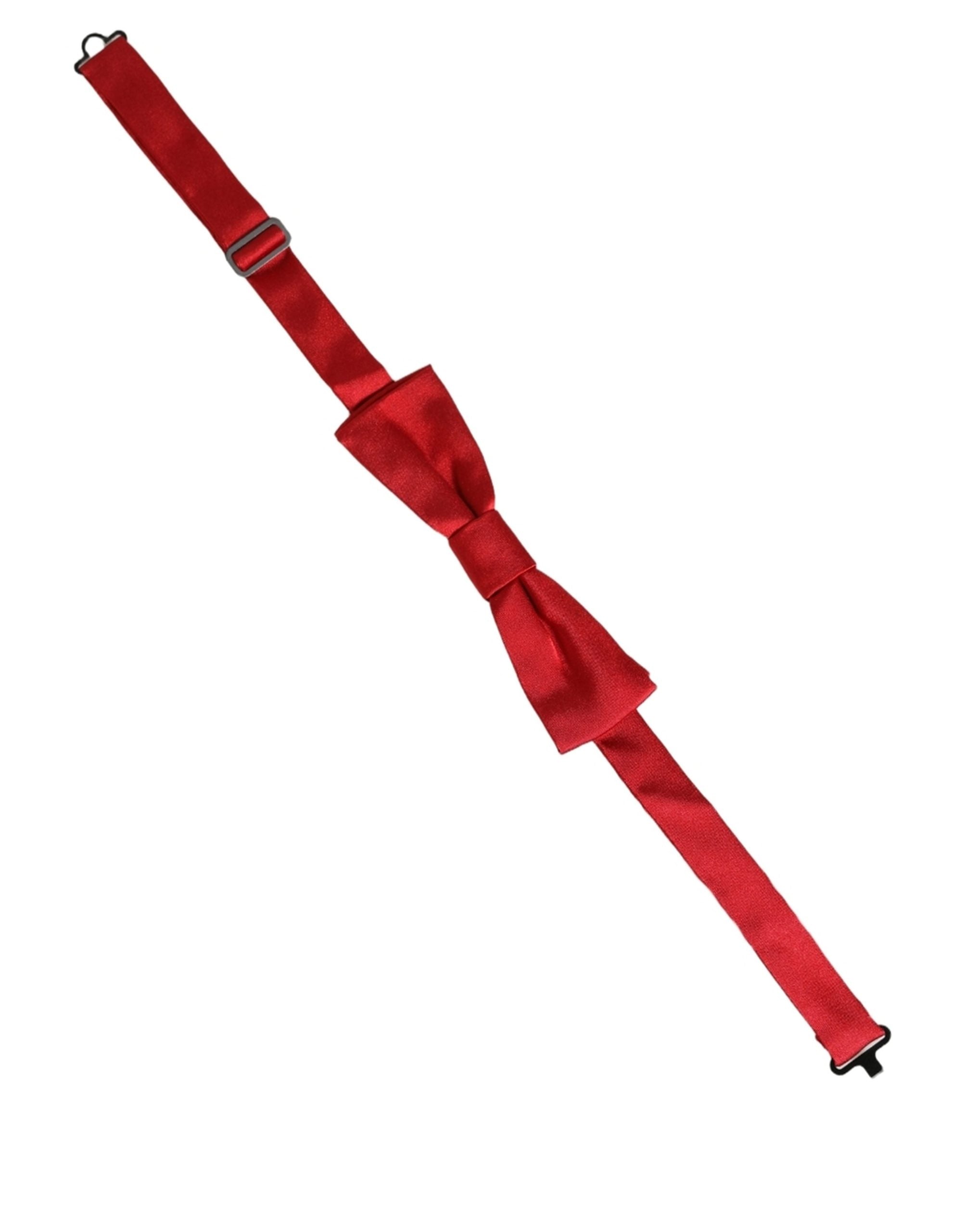 Dolce & Gabbana Silk Red Bow Tie - Timeless Elegance for All